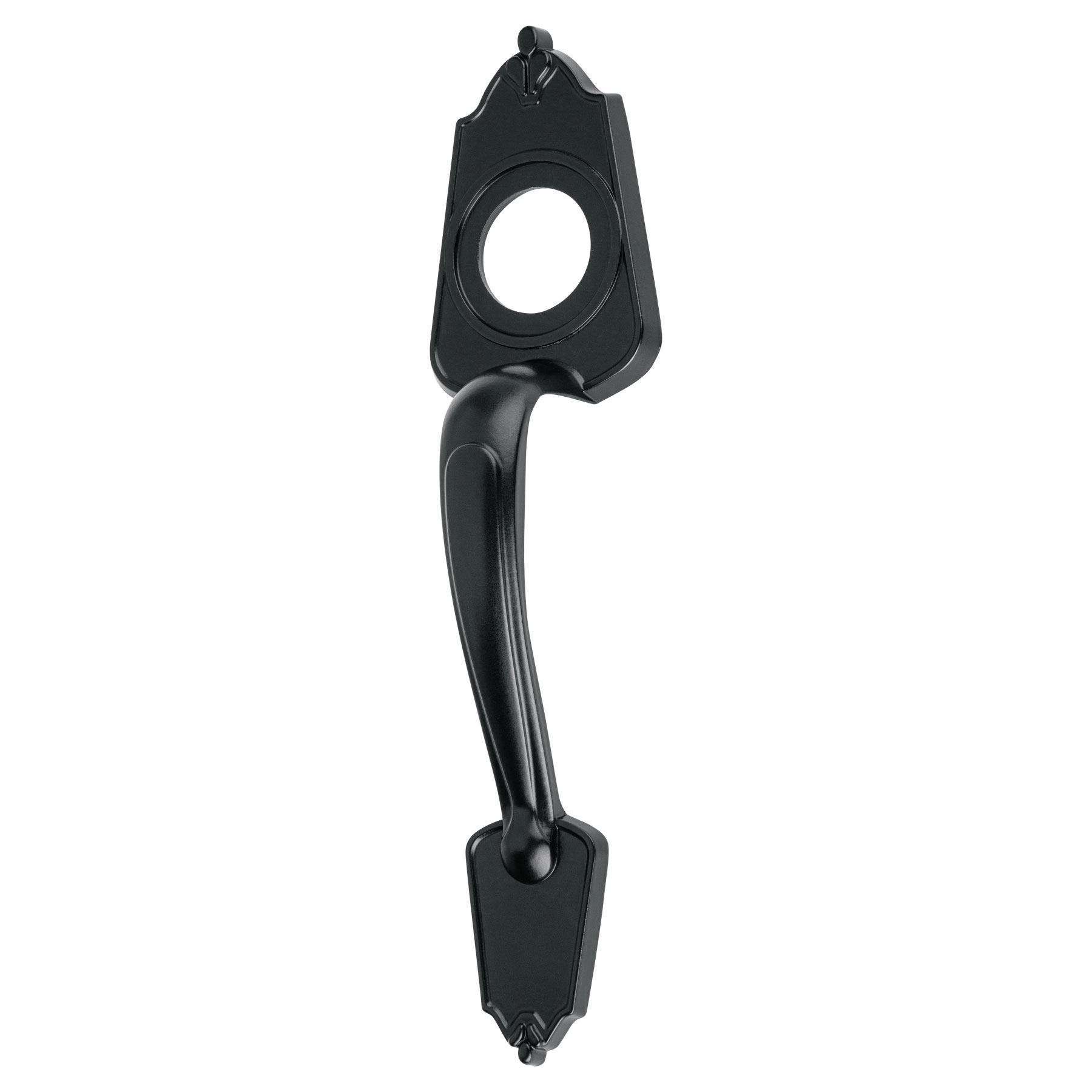 CHAPETÓN METÁLICO PARA PUERTA, ACABADO NEGRO