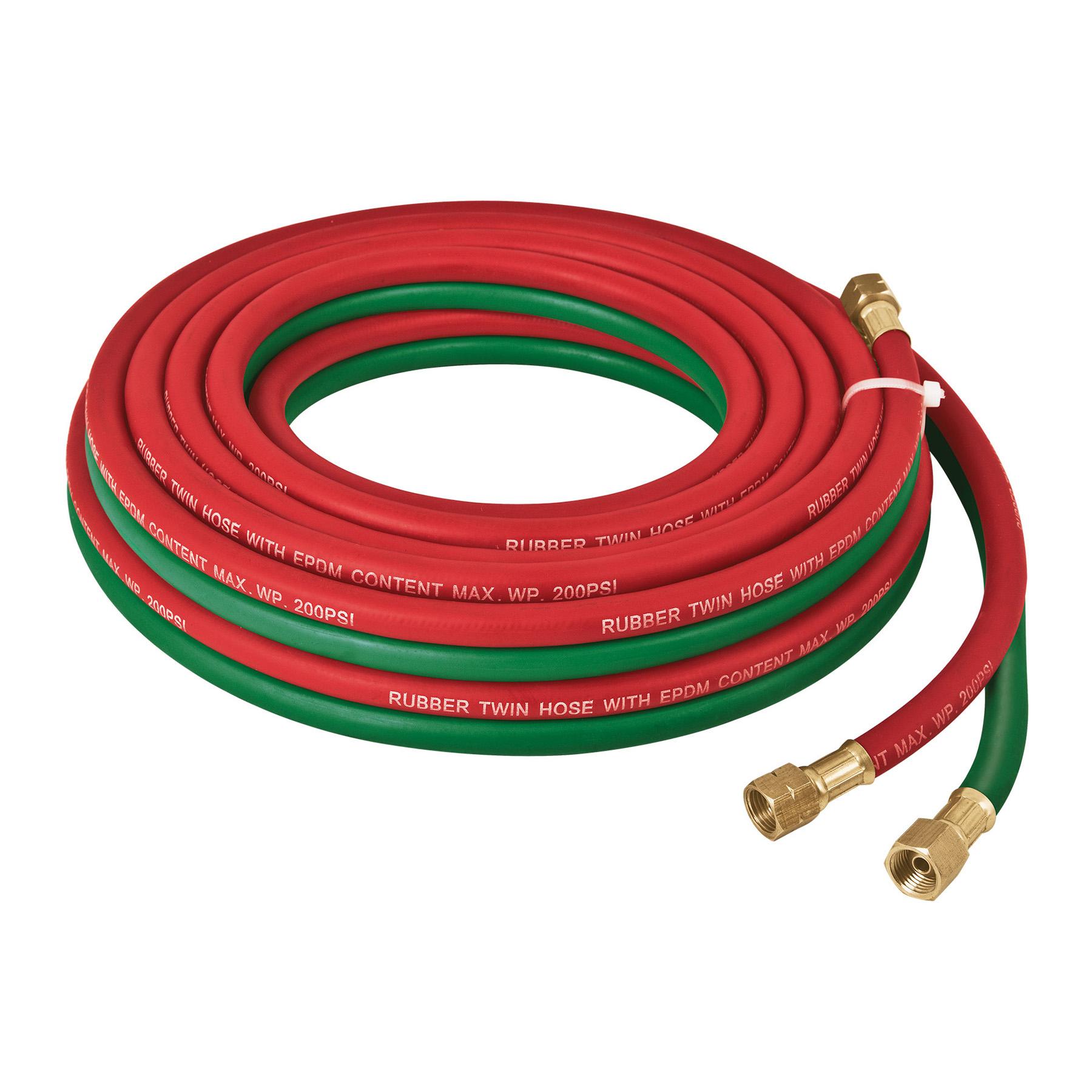 MANGUERA CUATA REFORZADA DE 7.5 M PARA OXIACETILENO, TRUPER