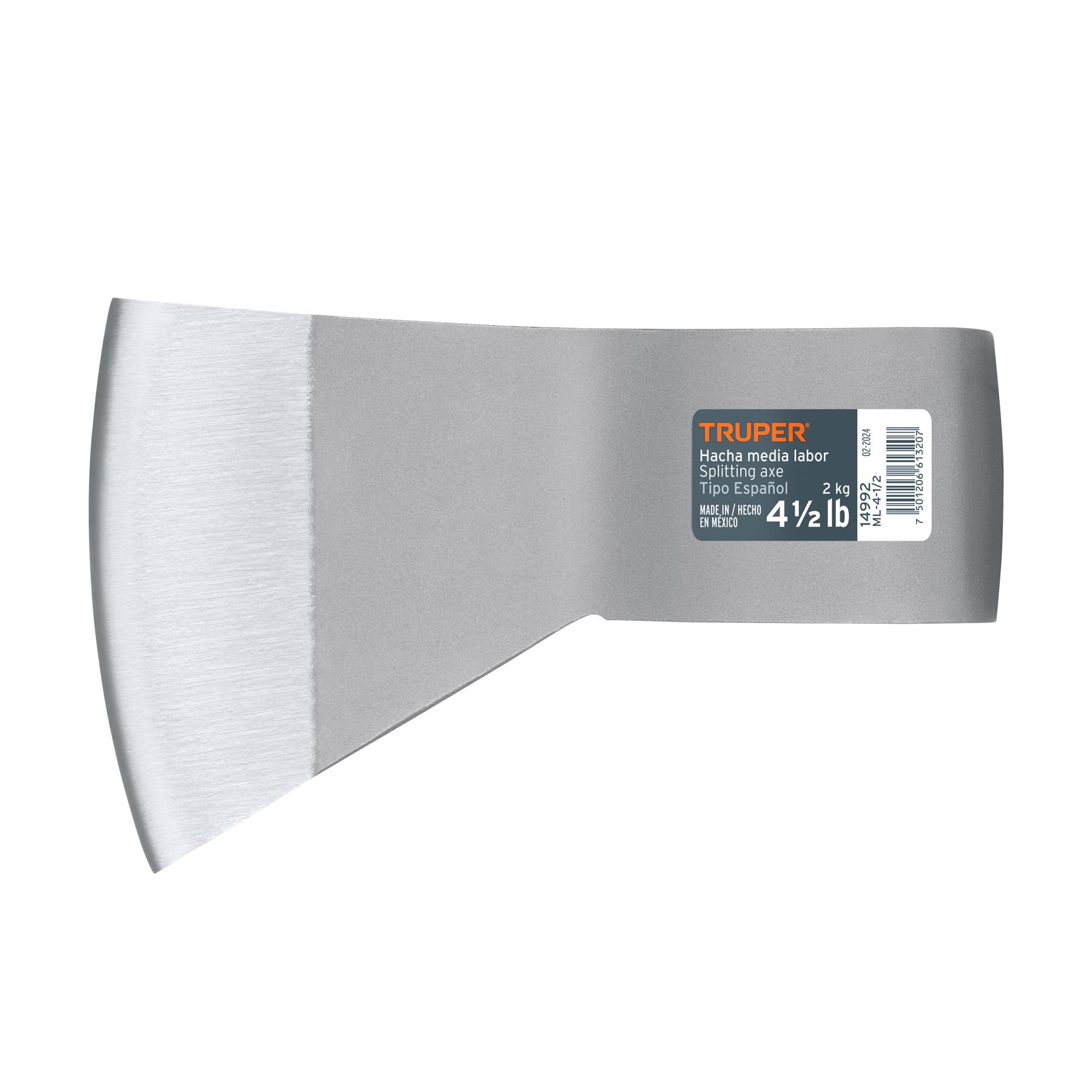 HACHA MEDIA LABOR 4-1/2 LB SIN MANGO, TRUPER