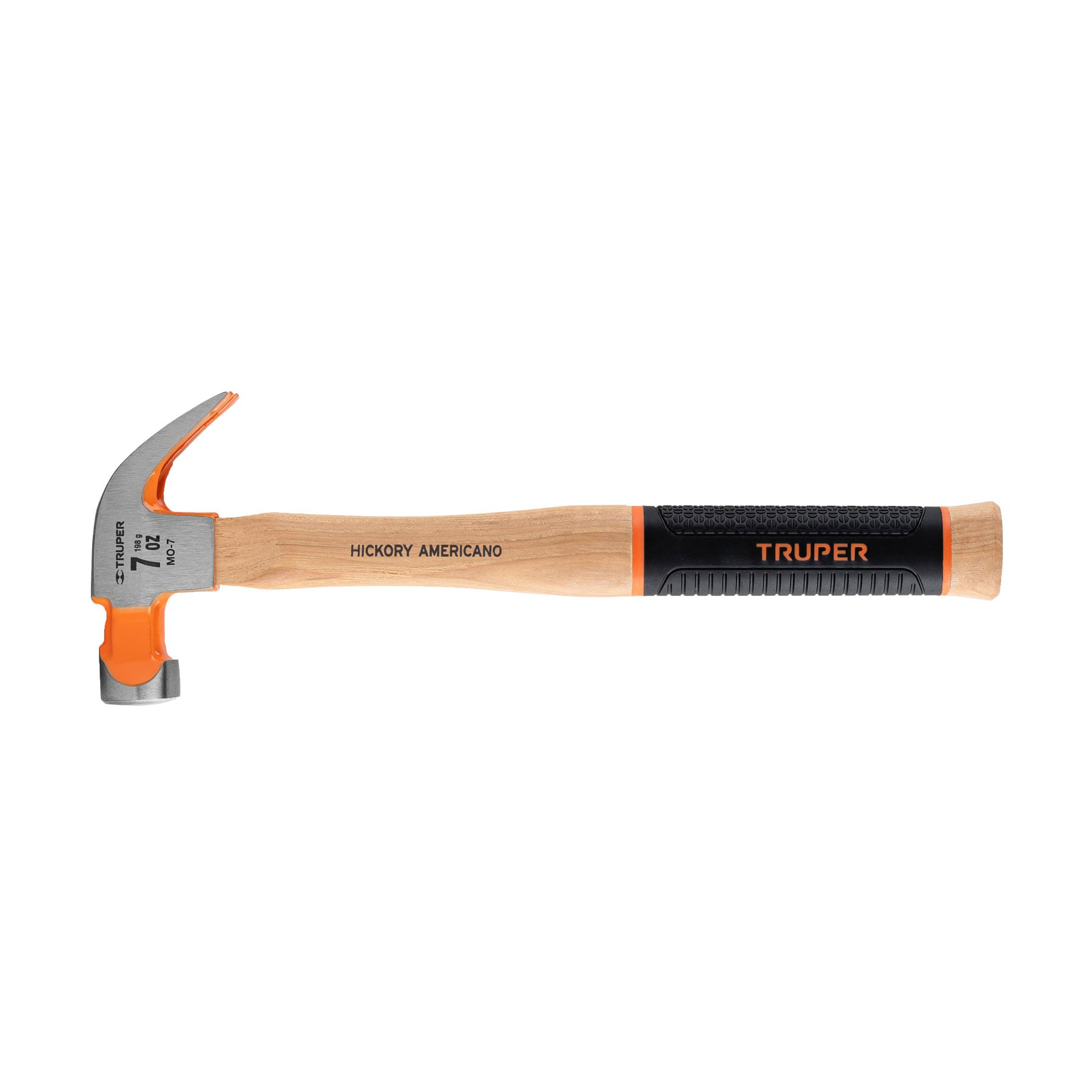 MARTILLO PULIDO 7 OZ UÑA CURVA, MANGO HICKORY, TRUPER GRIP