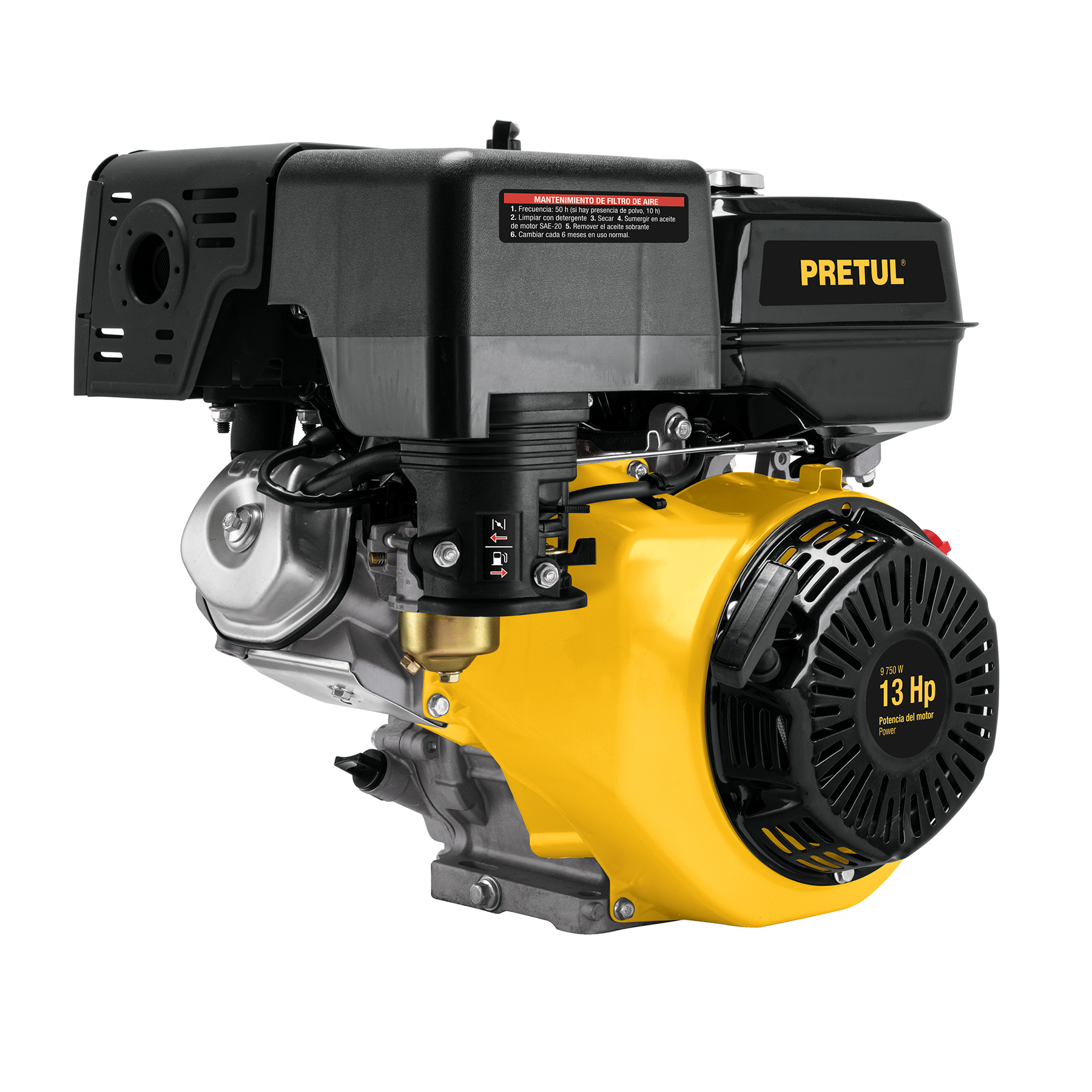 MOTOR A GASOLINA 13 HP, PRETUL