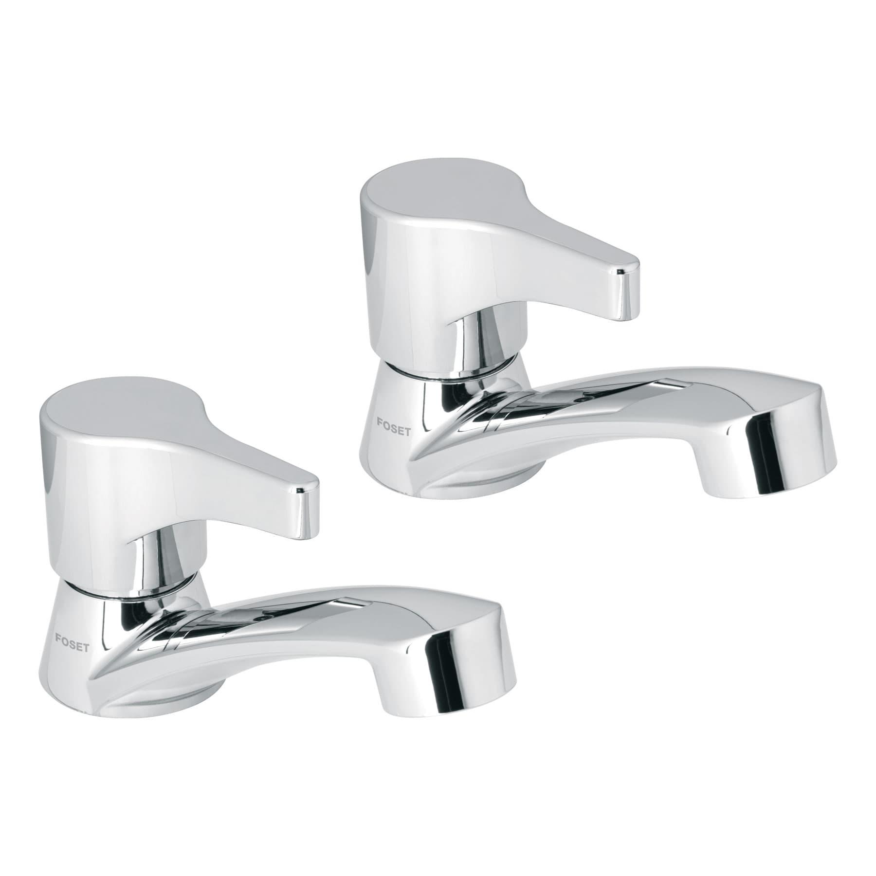 JUEGO 2 LLAVES PARA LAVABO, ABS, MANERALES PALANCA, BASIC