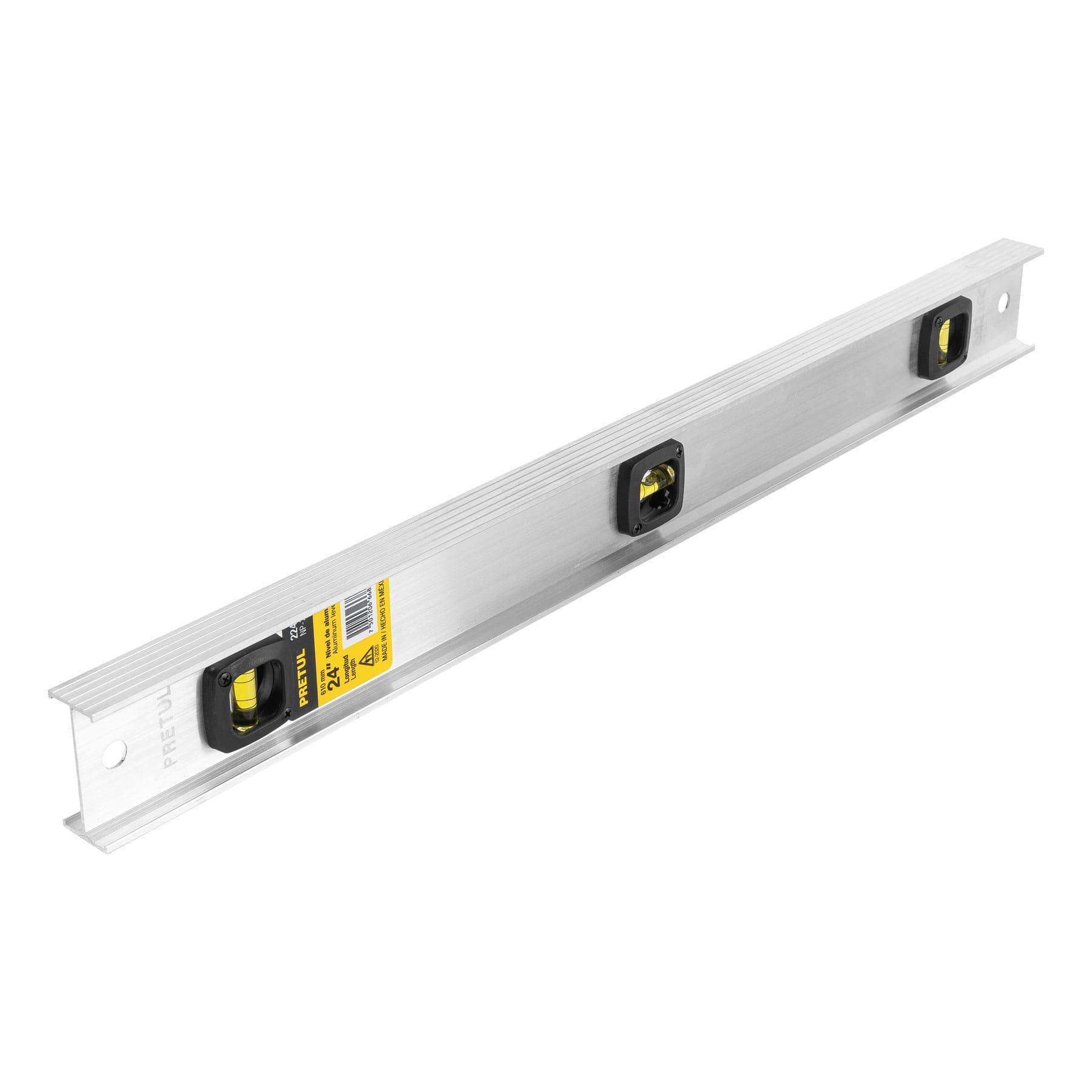 NIVEL DE 24' CUERPO DE ALUMINIO, PRETUL