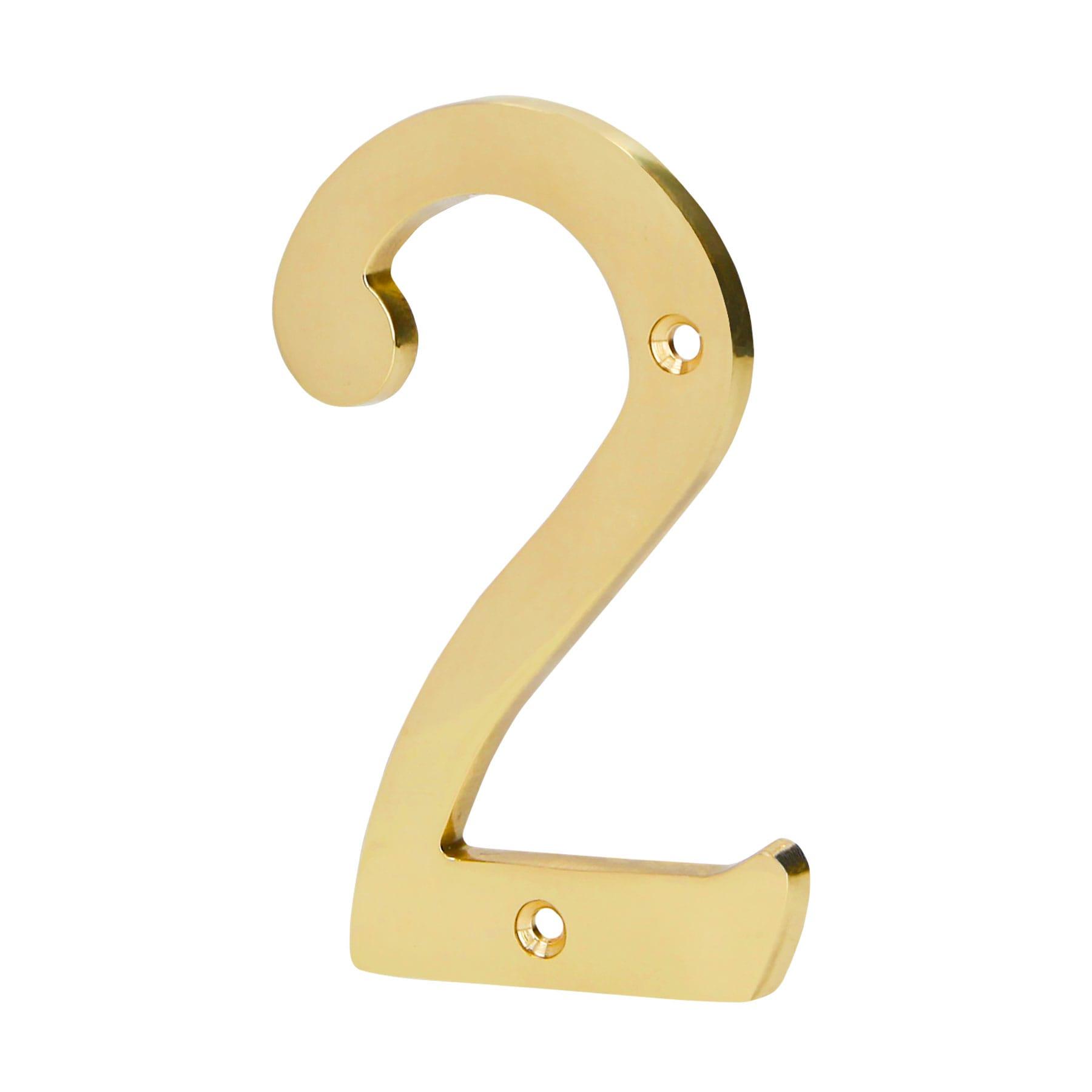 NÚMERO 2 DE LATÓN SÓLIDO 4', HERMEX