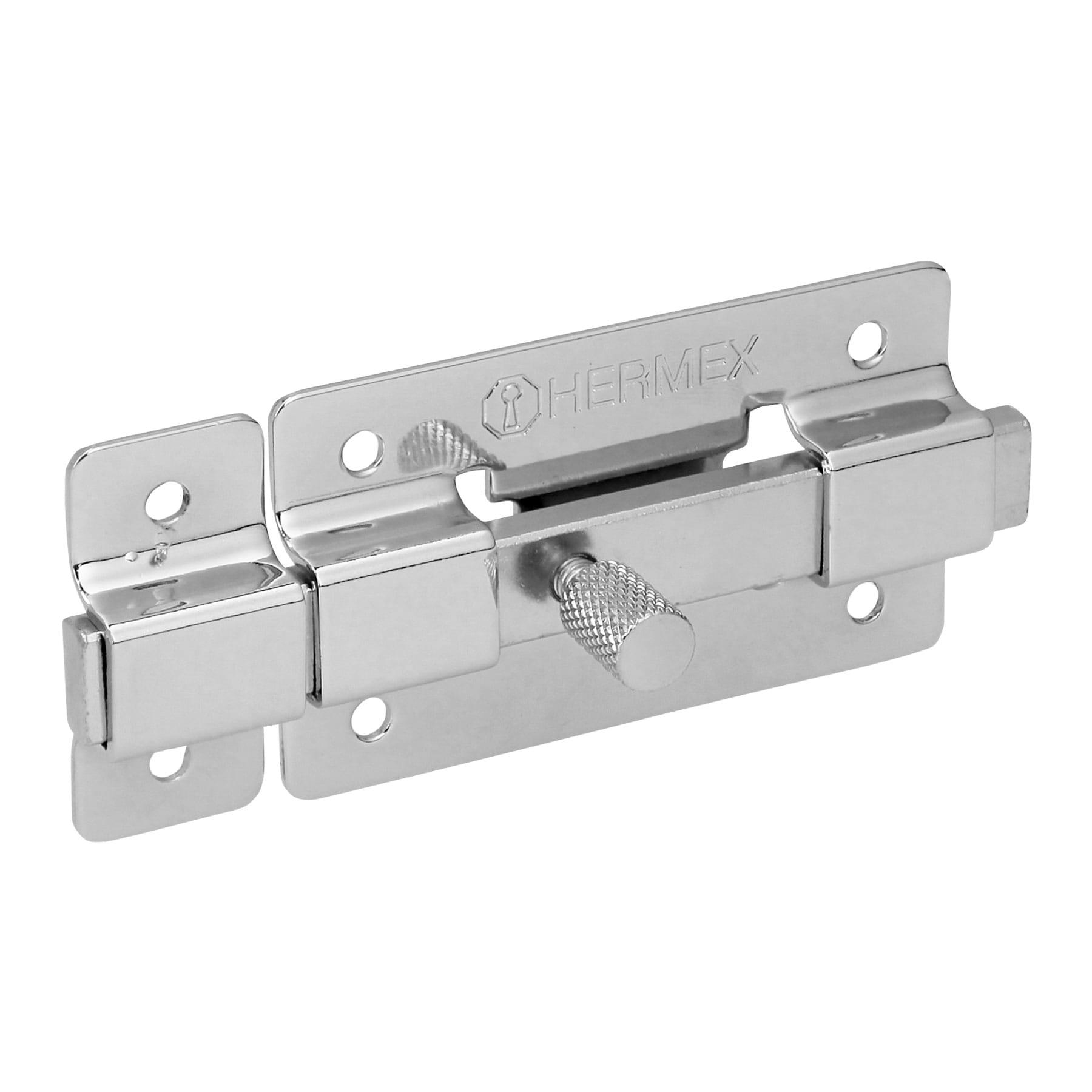 PASADOR DE BARRA PLANA 3' ACABADO CROMO, HERMEX