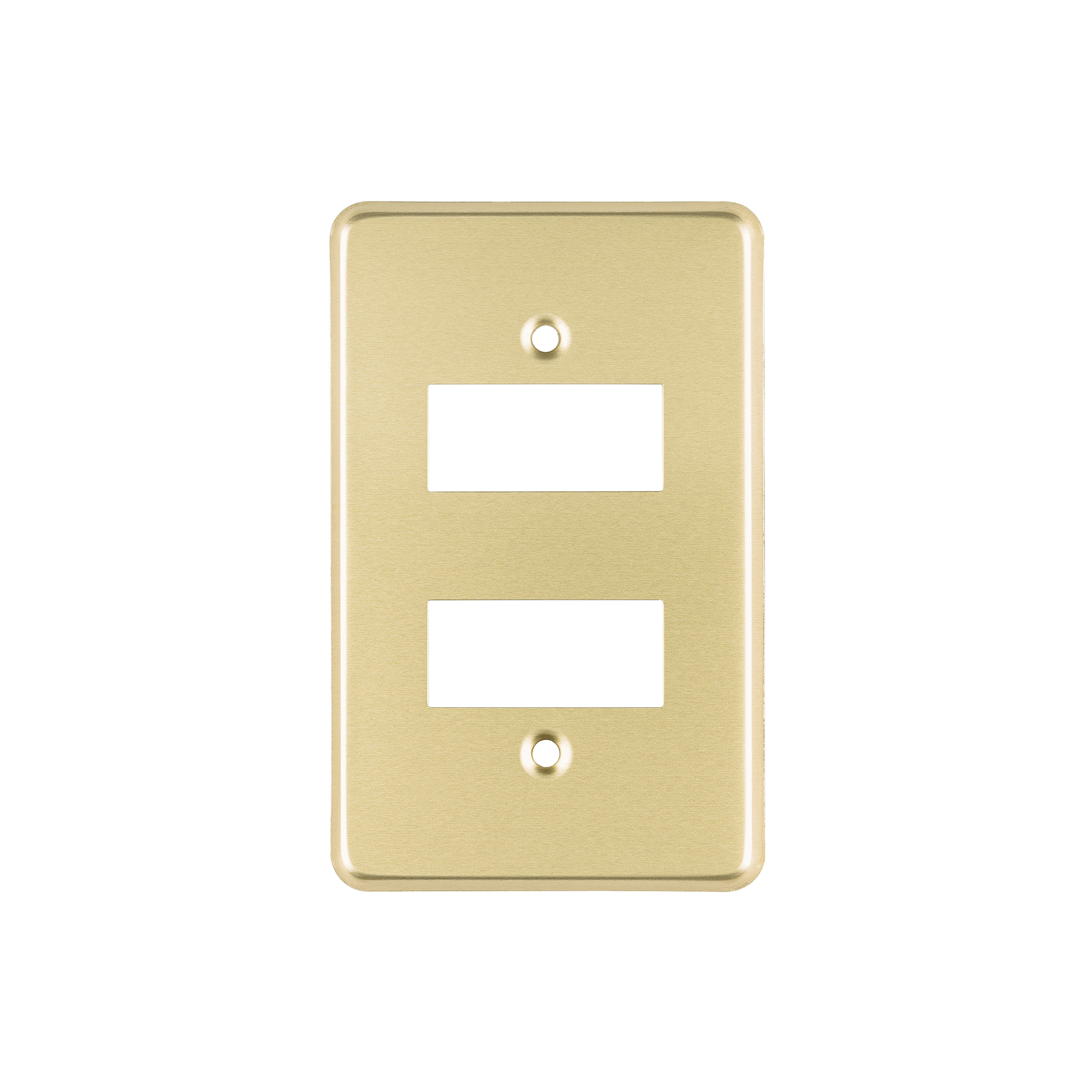 PLACA 2 MÓDULOS, DE ALUMINIO, LÍNEA ECONÓMICA, VOLTECK