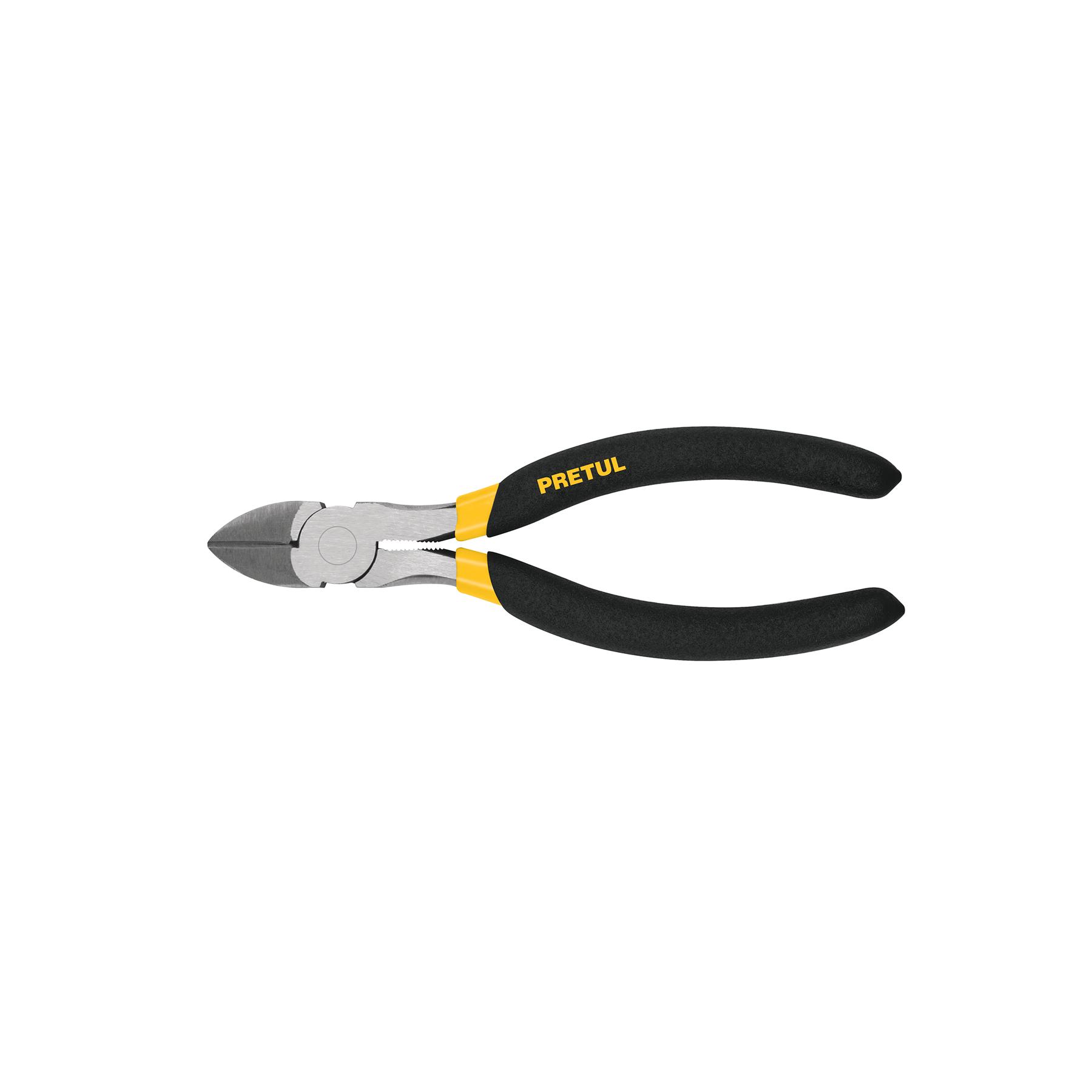 PINZA DE CORTE DIAGONAL 6' MANGO DE VINIL, A GRANEL, PRETUL