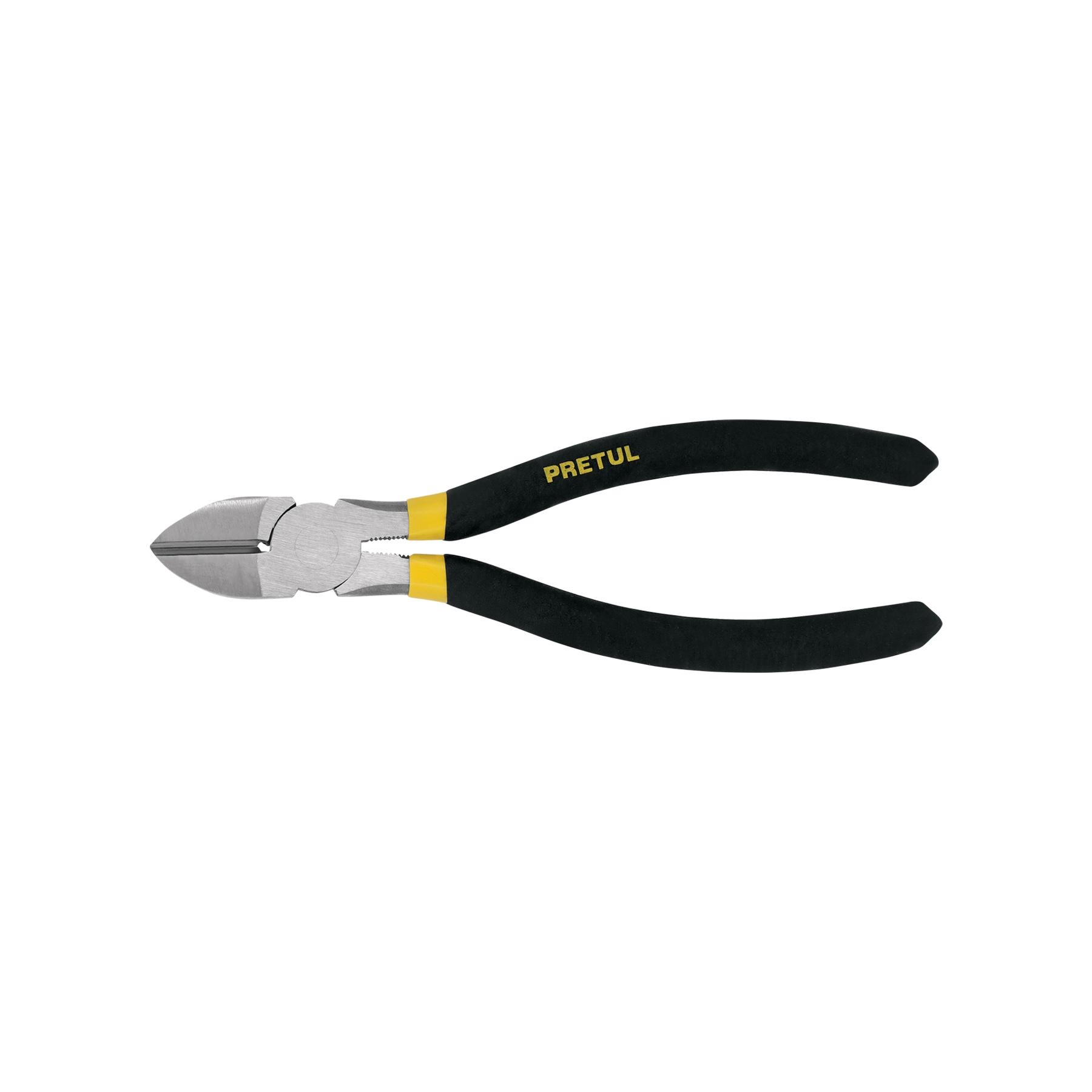 PINZA DE CORTE DIAGONAL 7' MANGO DE VINIL, PRETUL