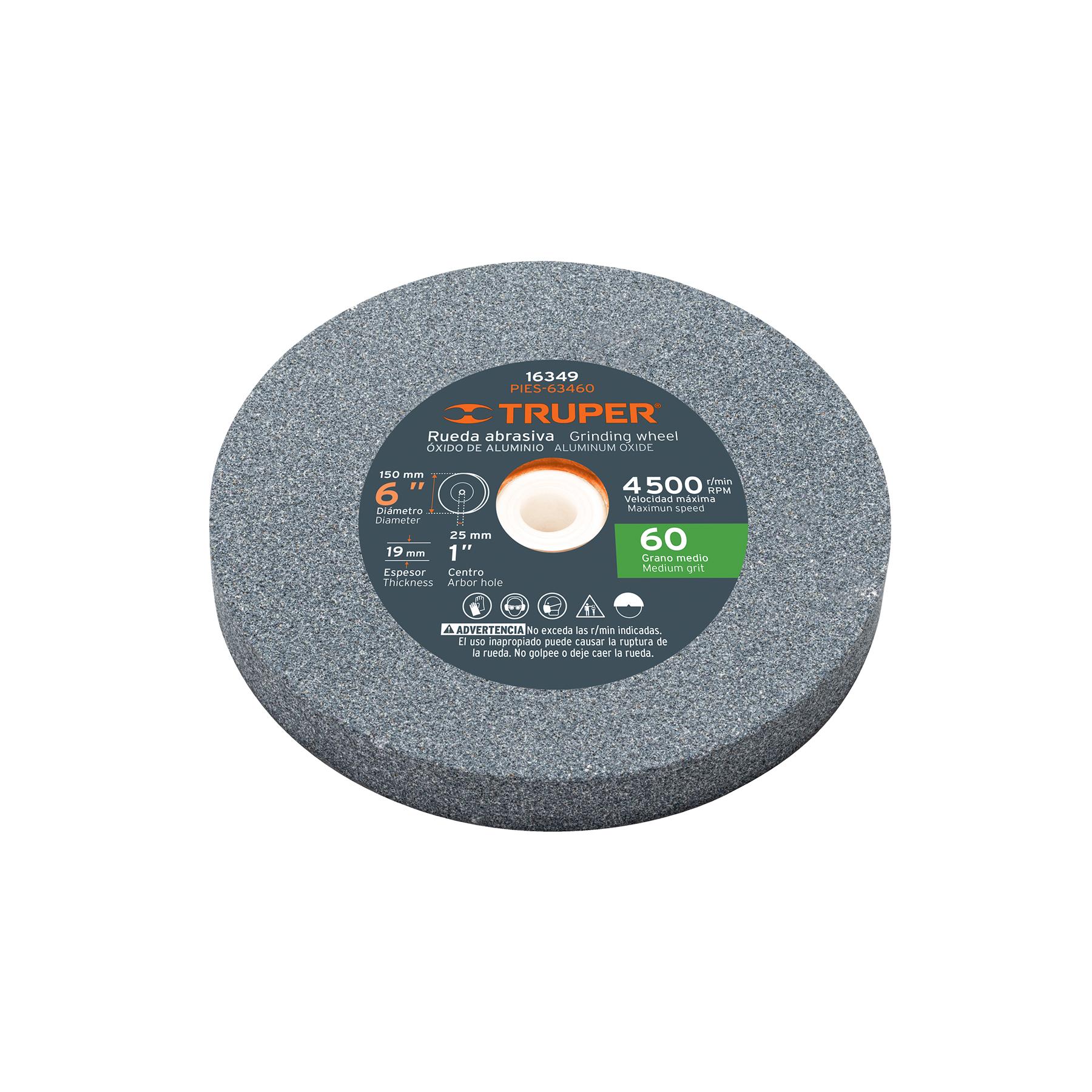PIEDRA PARA ESMERIL 6 X 3/4' ÓXIDO DE ALUMINIO, GRANO 60