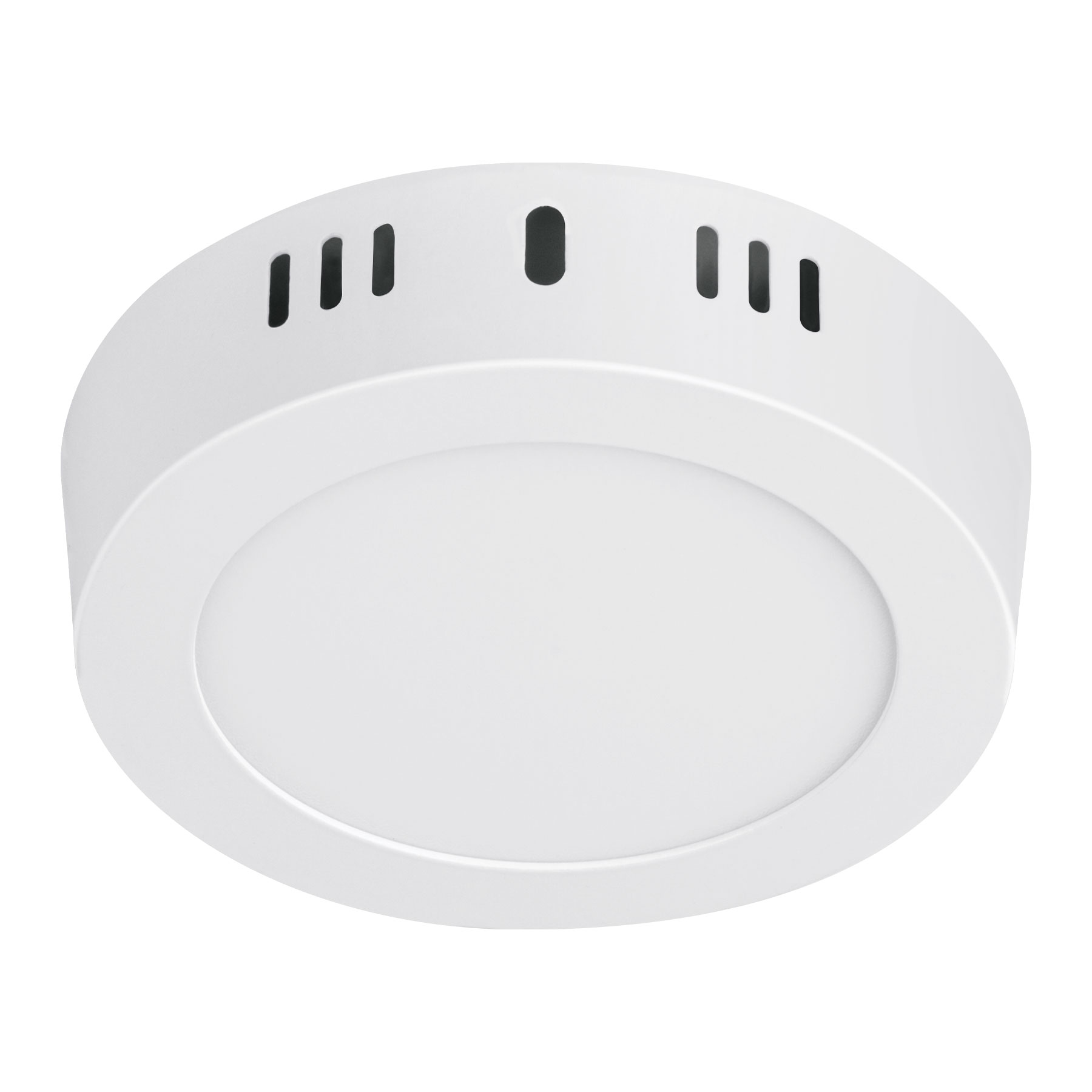 LUMINARIO BLANCO DE LED 6 W REDONDO TIPO PLAFÓN LUZ CÁLIDA