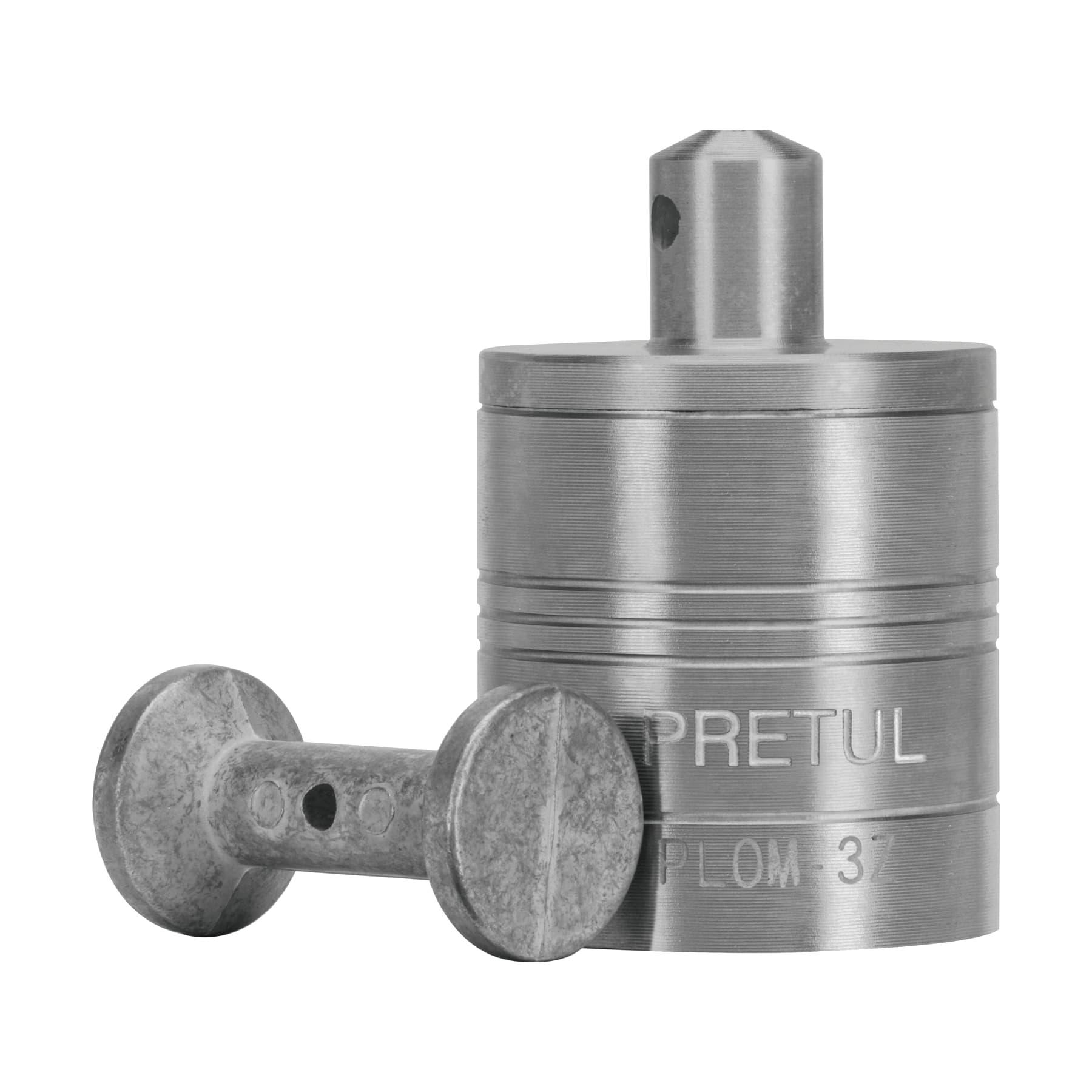 PLOMADA METÁLICA DE 340 G CON CENTRO, PRETUL