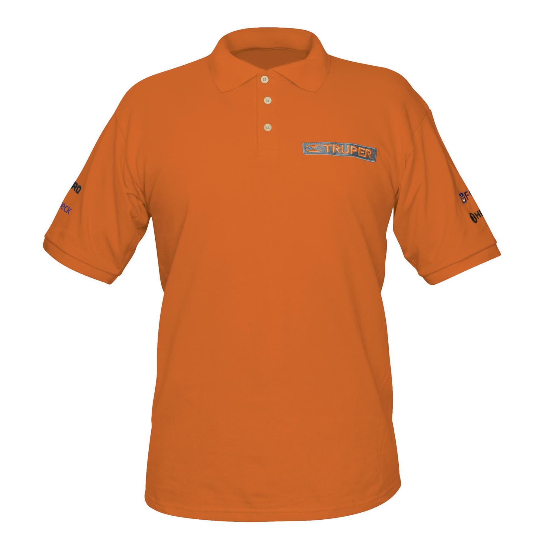 PLAYERA POLO NARANJA, PARA CABALLERO, TALLA EG, TRUPER