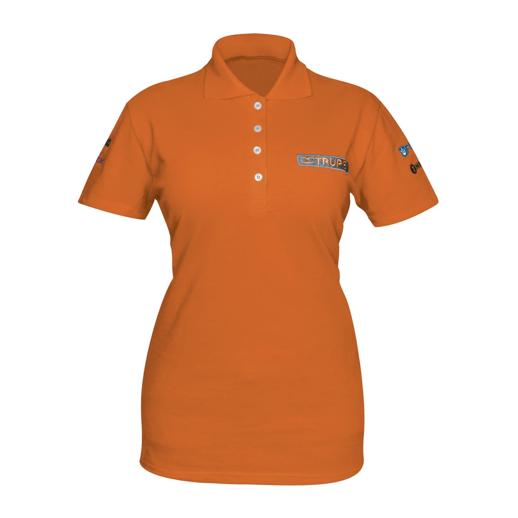 PLAYERA POLO NARANJA, PARA DAMA, TALLA M, TRUPER