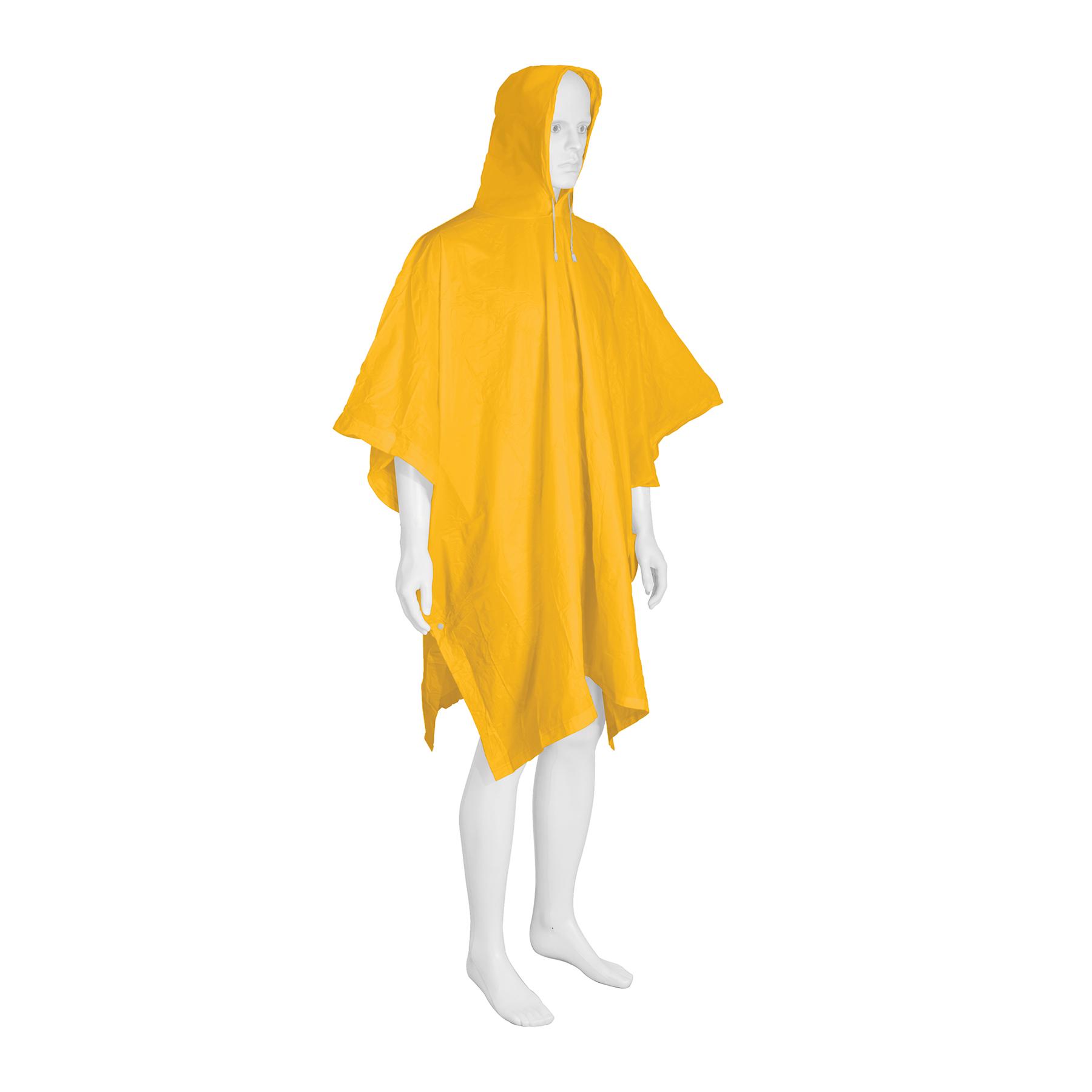 PONCHO O CAPAMANGA LIGERO DE PVC, PRETUL