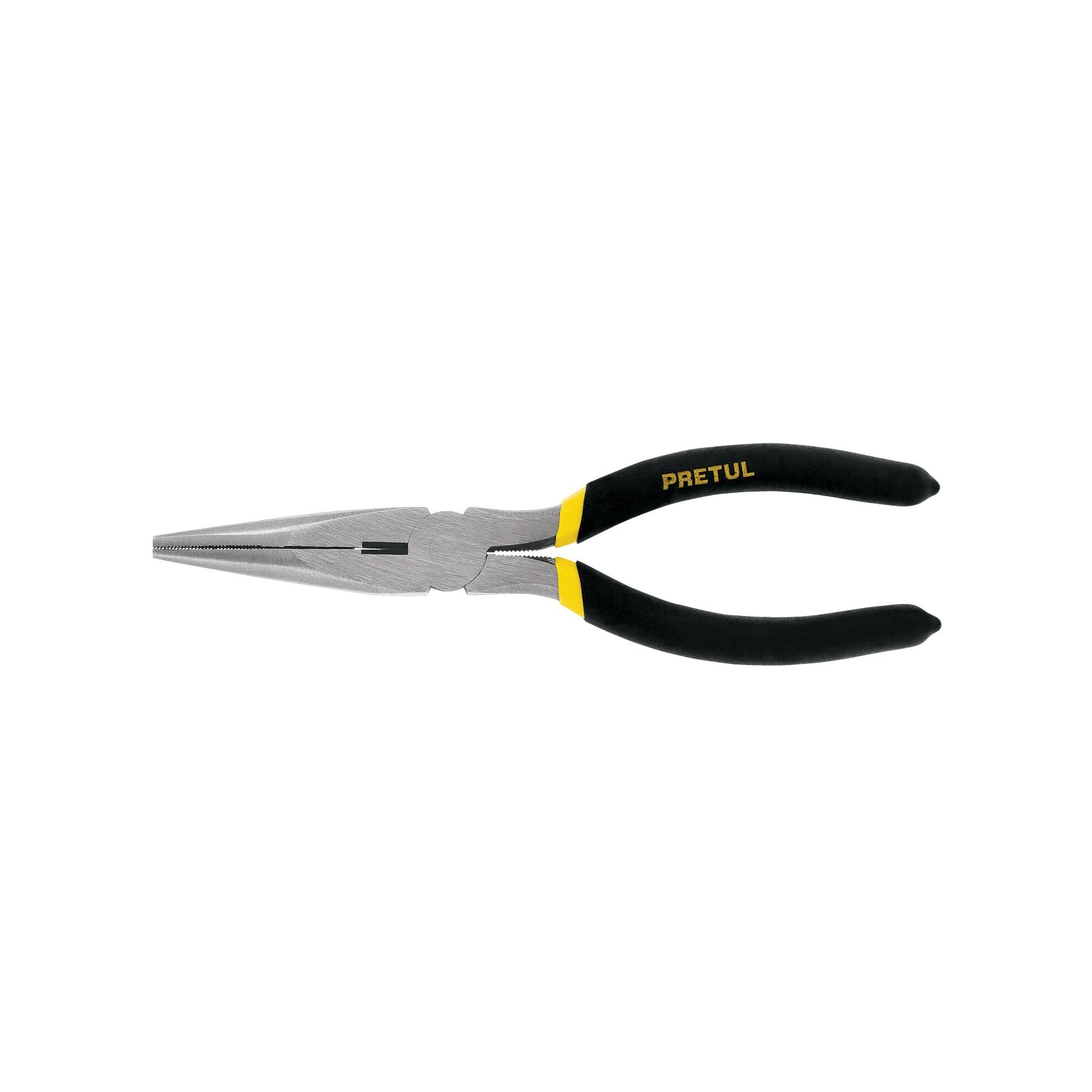 PINZA DE PUNTA Y CORTE 7' MANGO DE VINIL, PRETUL