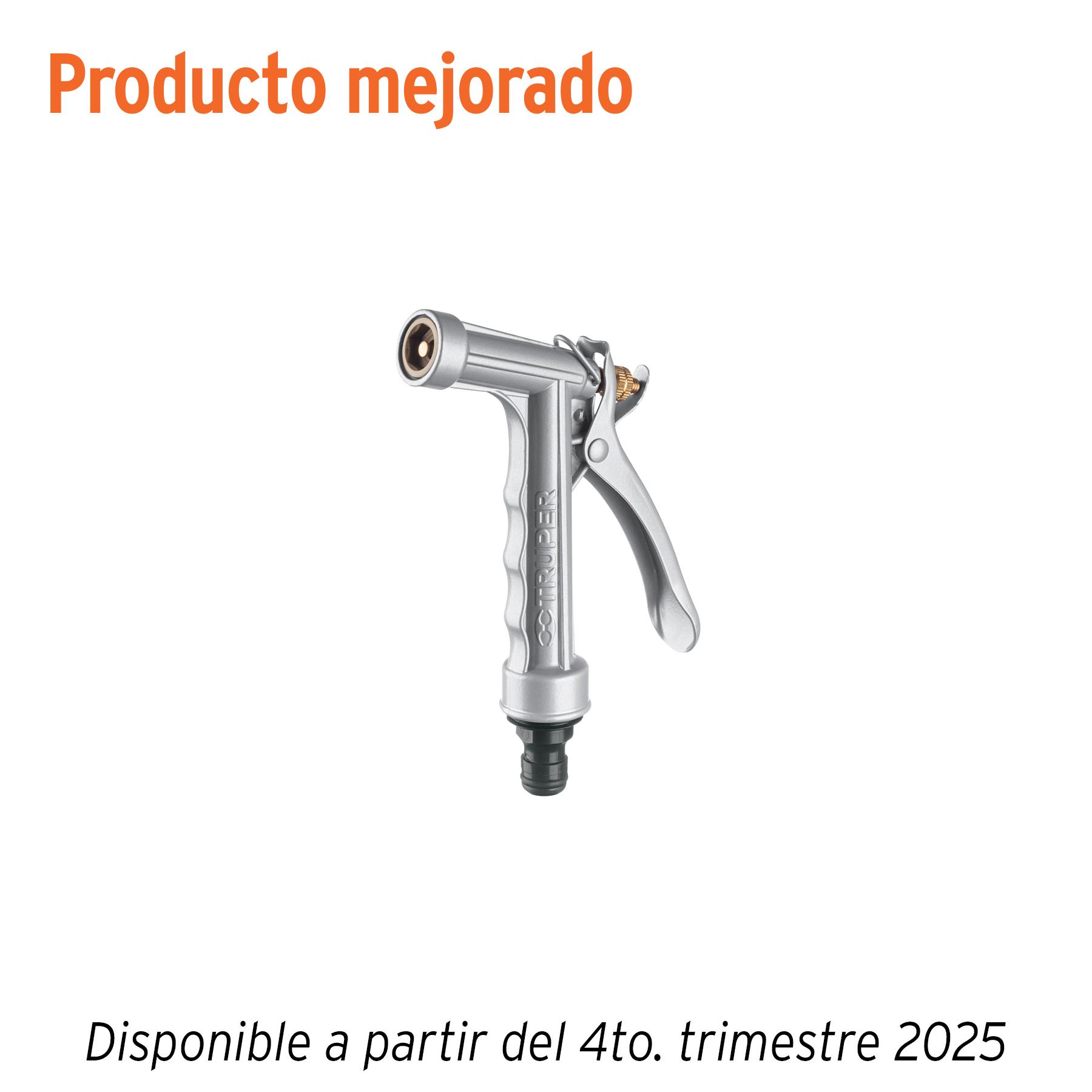 PISTOLA PARA RIEGO DE 2 FUNCIONES METÁLICA, TRUPER