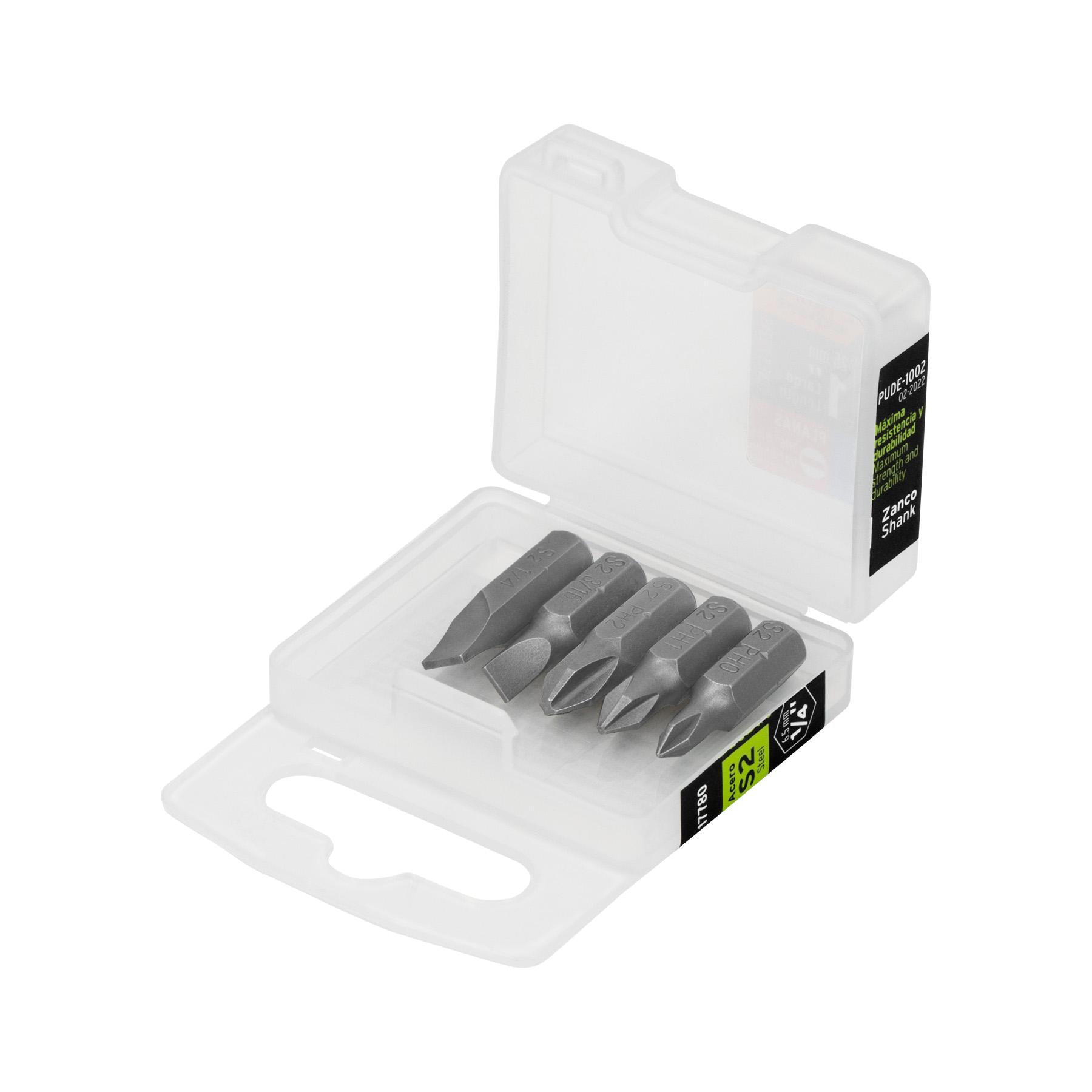 ESTUCHE CON 5 PUNTAS DE CRUZ Y PLANAS LARGO 1', EXPERT