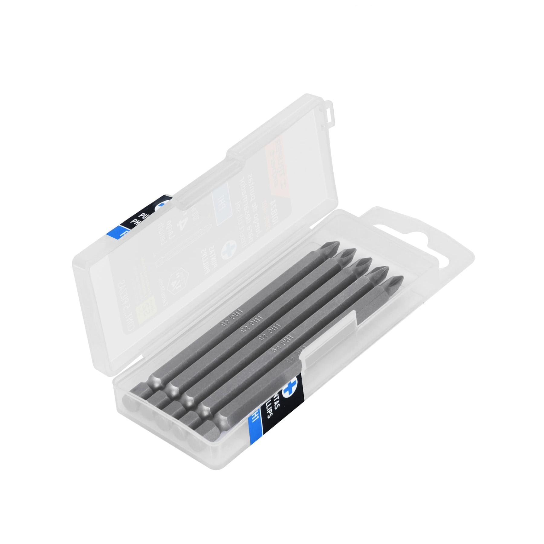 ESTUCHE CON 5 PUNTAS DE CRUZ PH1 LARGO 4', TRUPER EXPERT