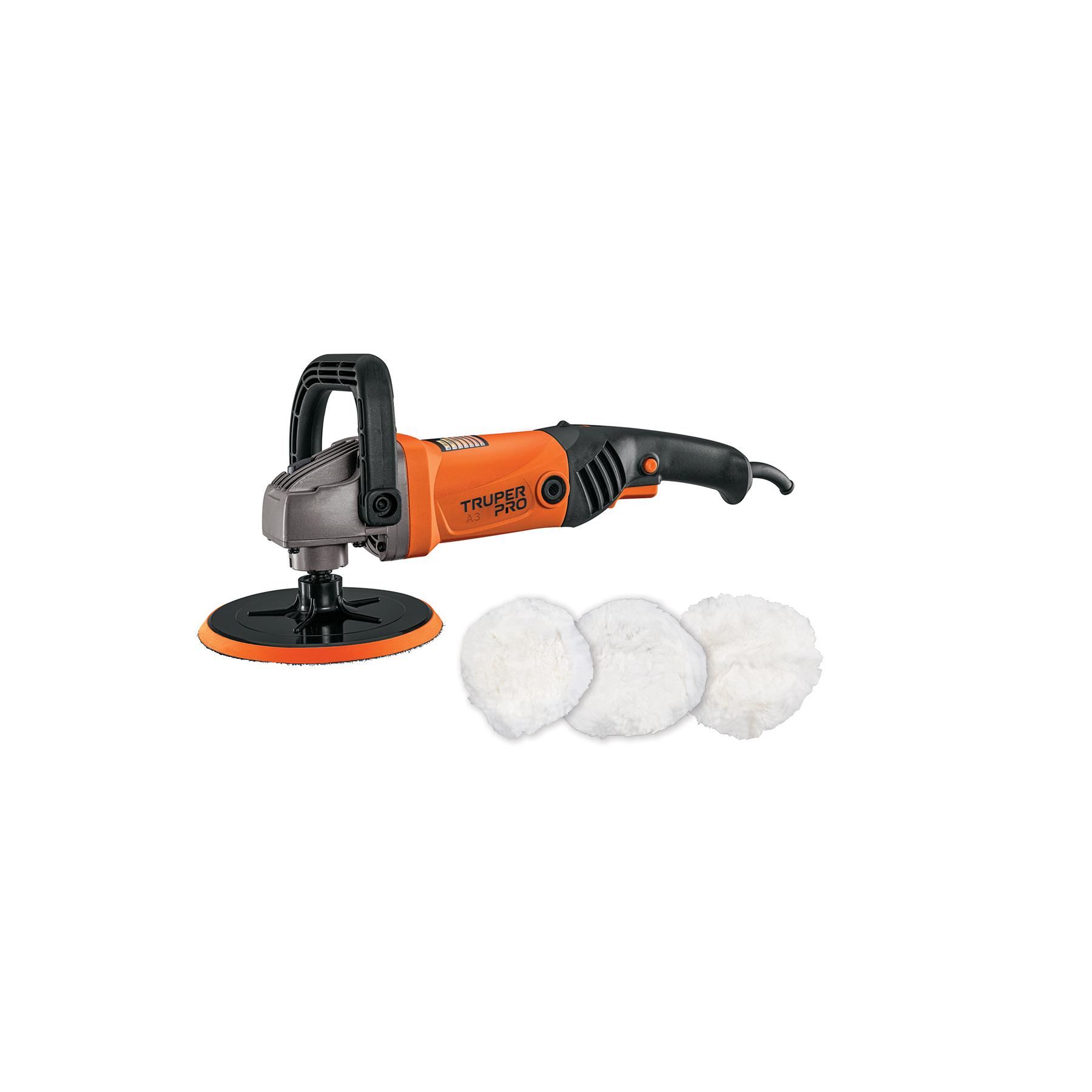 PULIDORA 7' 1200 W VELOCIDAD VARIABLE, PROFESIONAL, TRUPER