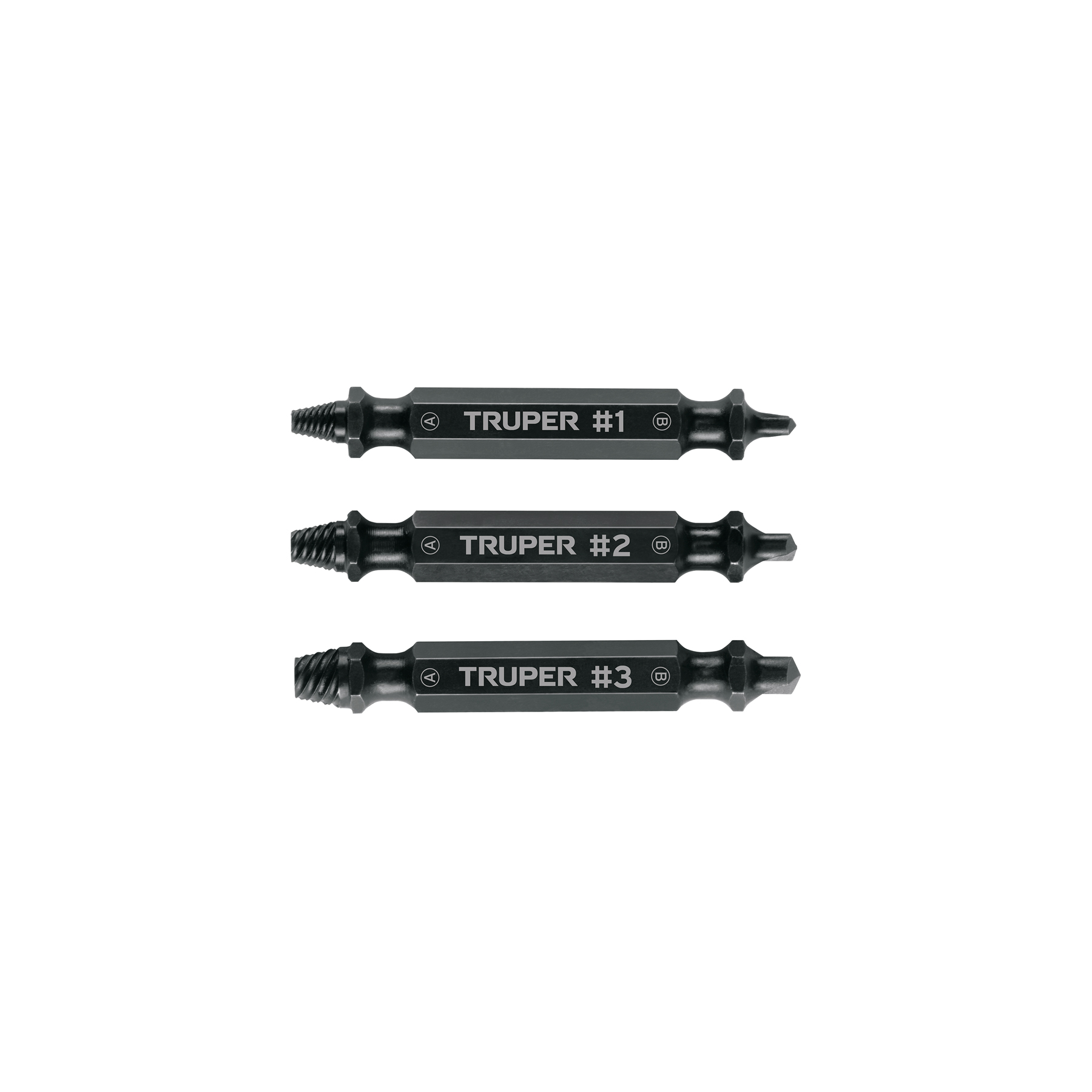PUNTAS EXTRACTORAS DE TORNILLOS, 3 PZAS