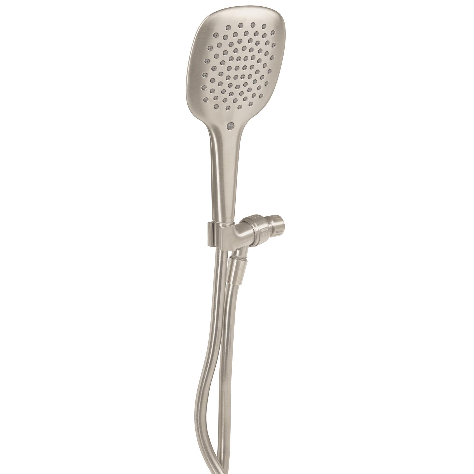 REGADERA SATÍN DE TELÉFONO CON SOPORTE, FOSET RIVIERA