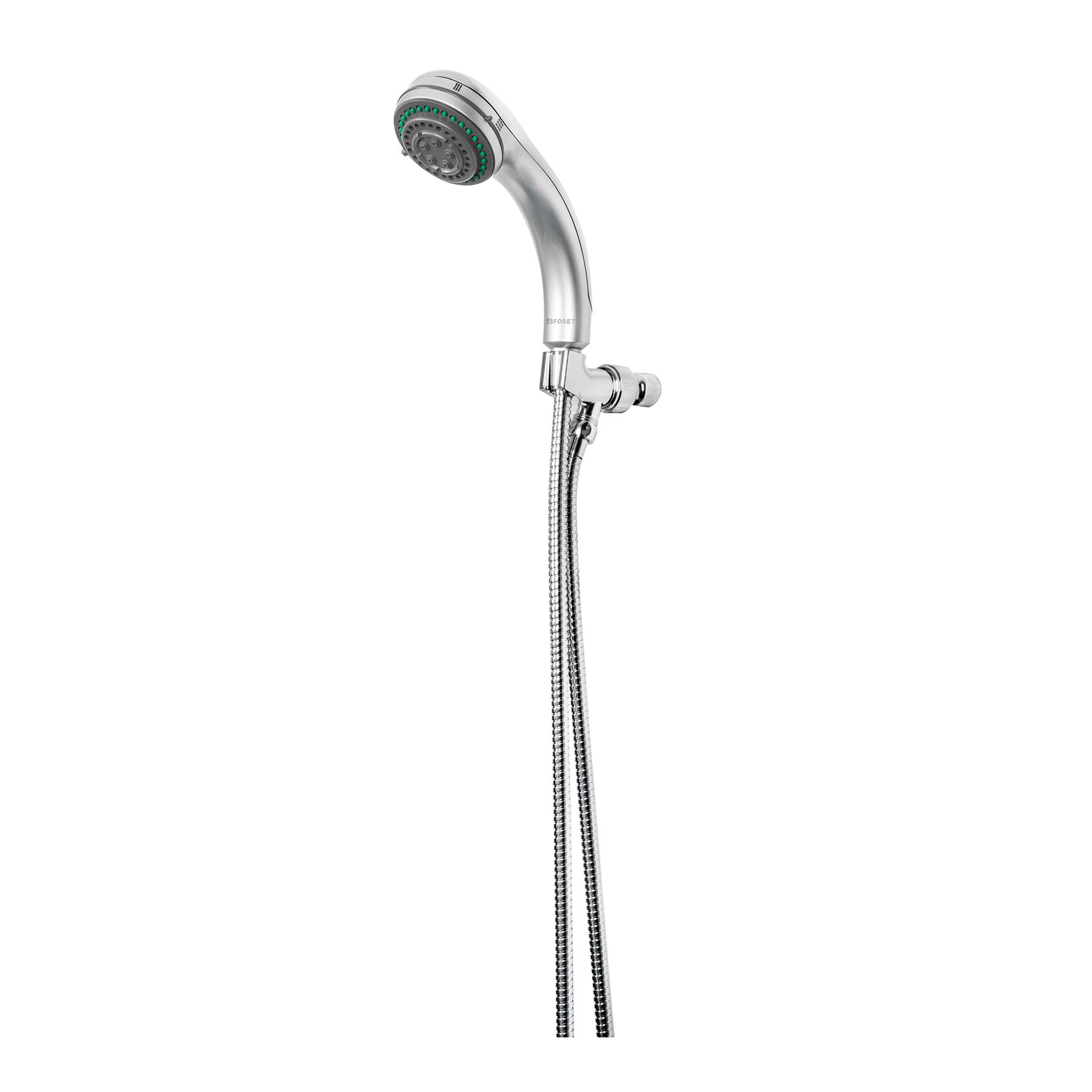 REGADERA DE TELÉFONO 3', 5 FUNCIONES CON SOPORTE, FOSET AQUA