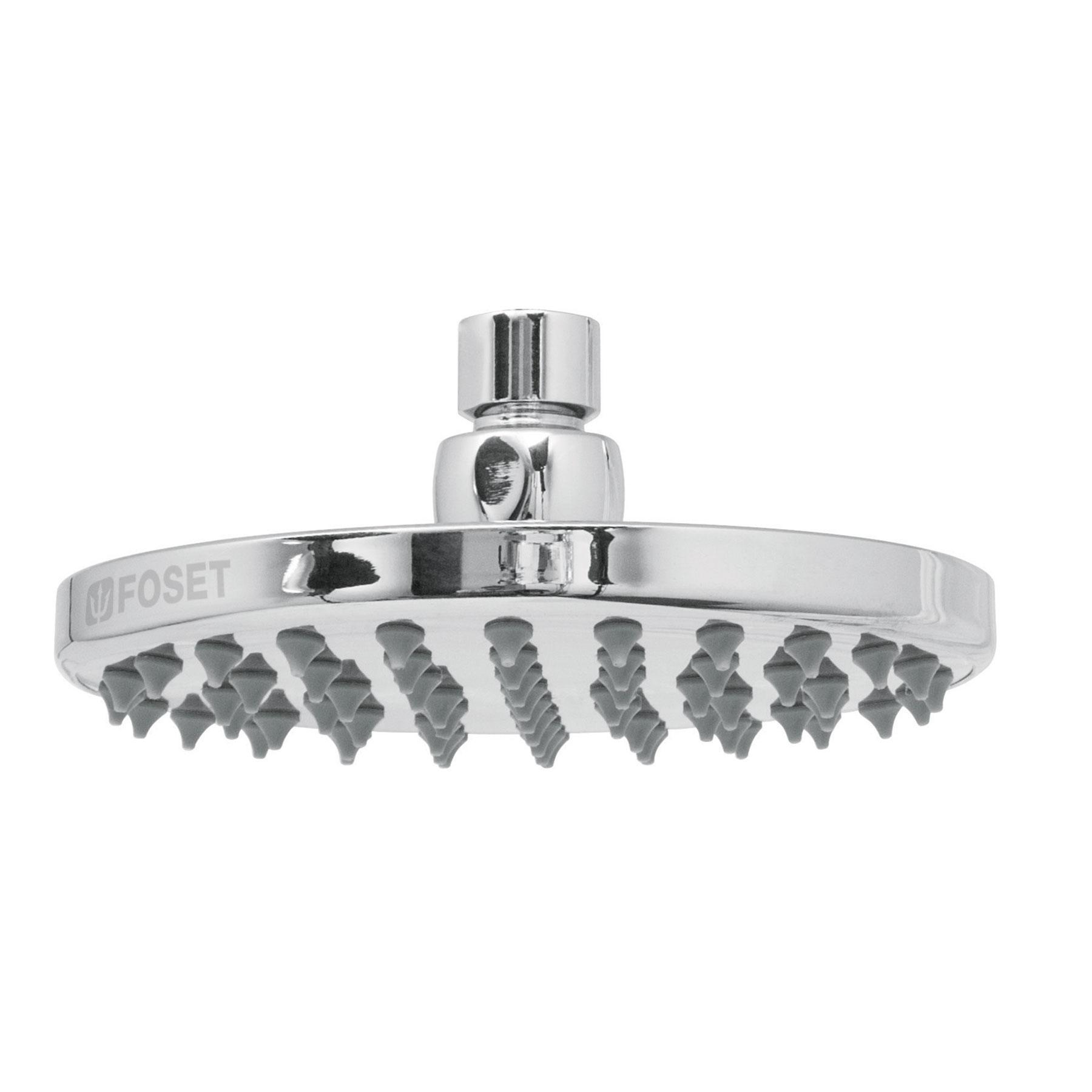 REGADERA CROMO 6' PLATO REDONDO, SIN BRAZO, FOSET ELEMENT