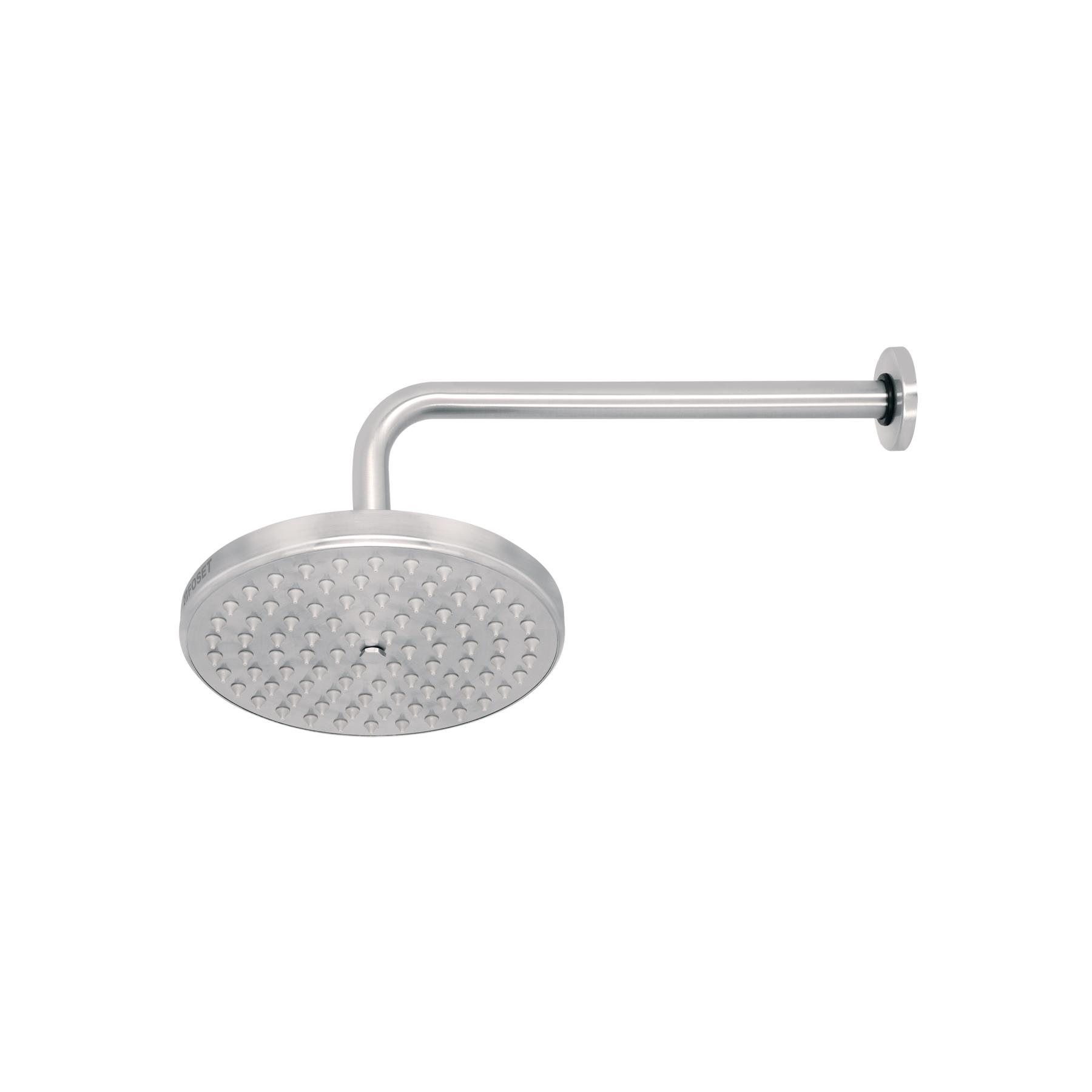 REGADERA SATÍN 8' PLATO REDONDO, CON BRAZO, FOSET ELEMENT