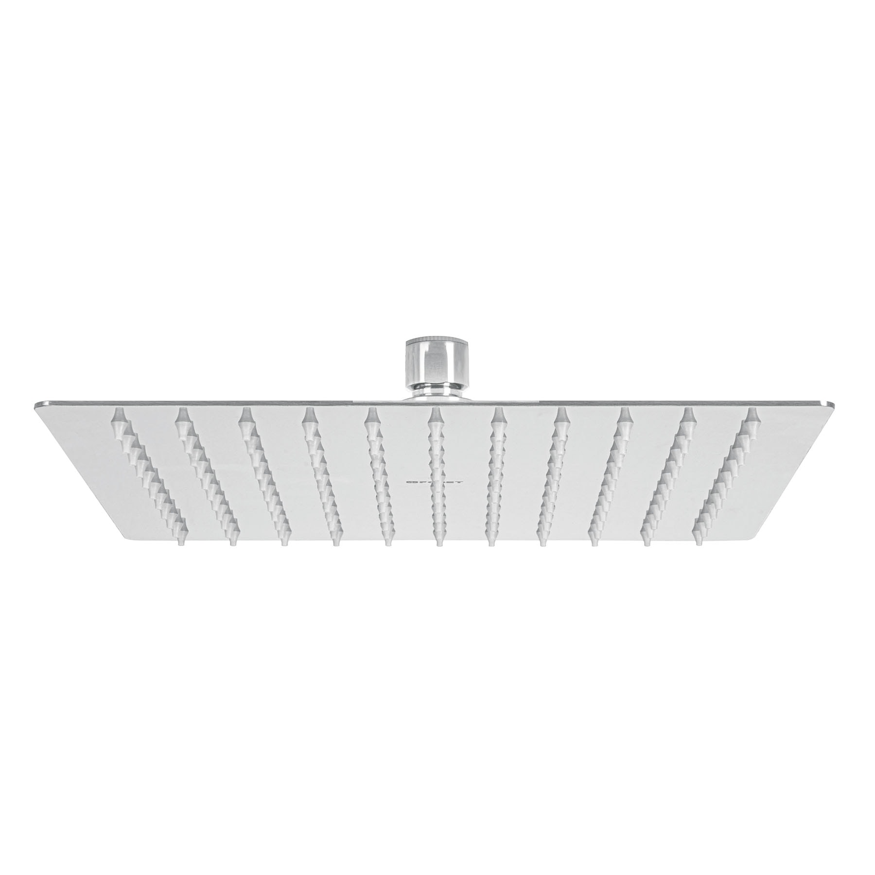 REREGADERA CROMO 10' PLATO CUADRADO DELGADO SIN BRAZO, RIVIE