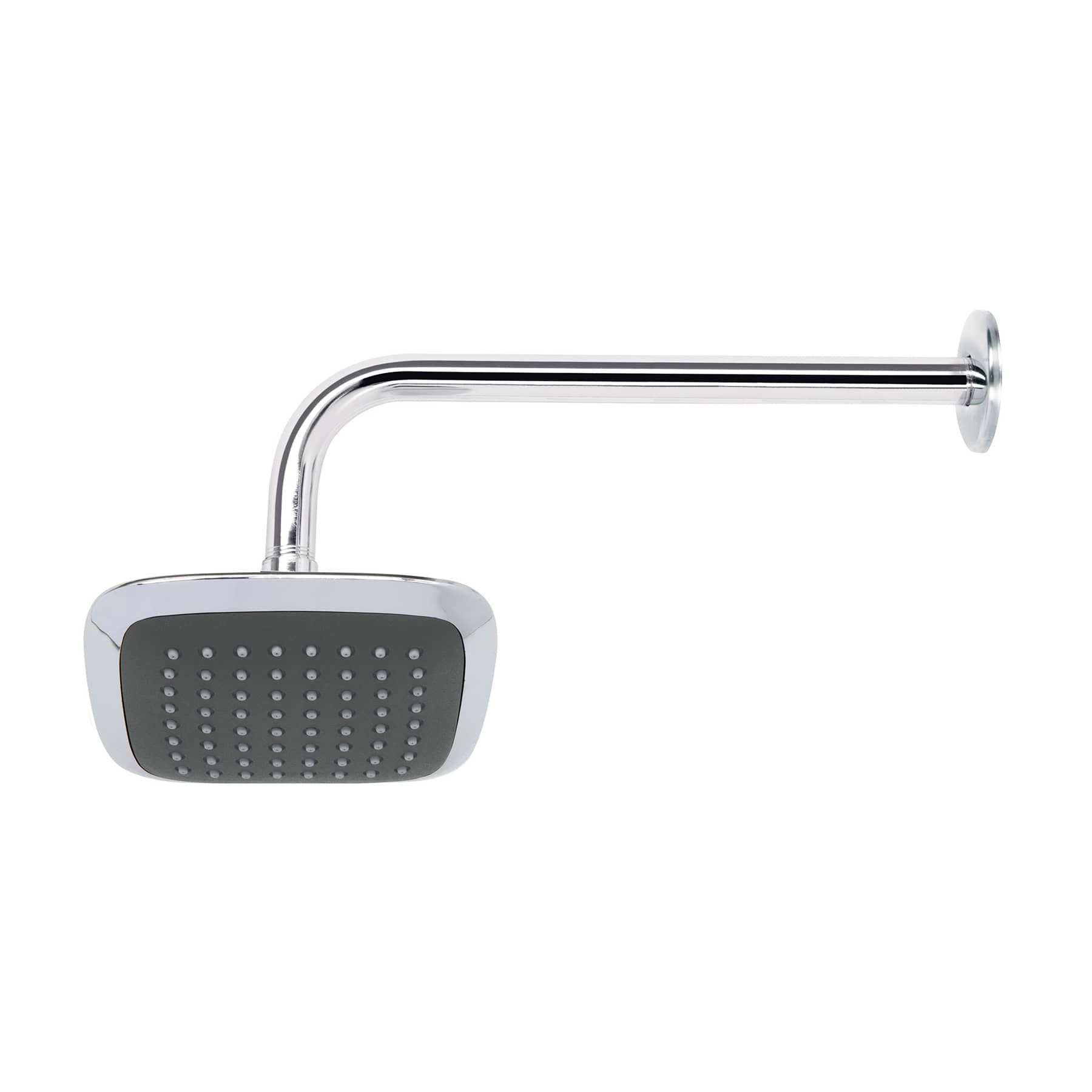 REGADERA CUADRADA PLATO ANCHO 6' BRAZO INOX A MURO, AERO