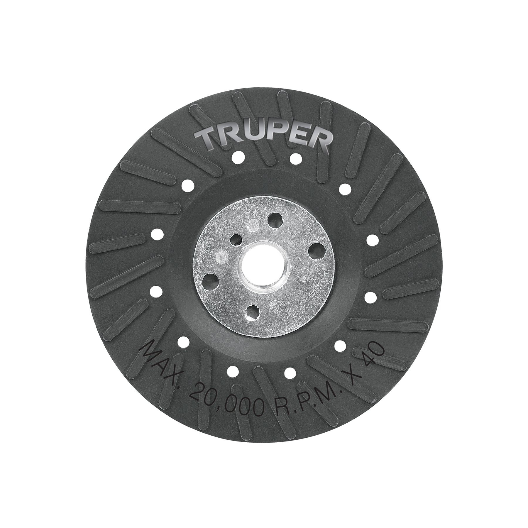 RESPALDO PARA DISCOS DE LIJA 4-1/2', EJE 5/8-11, TRUPER