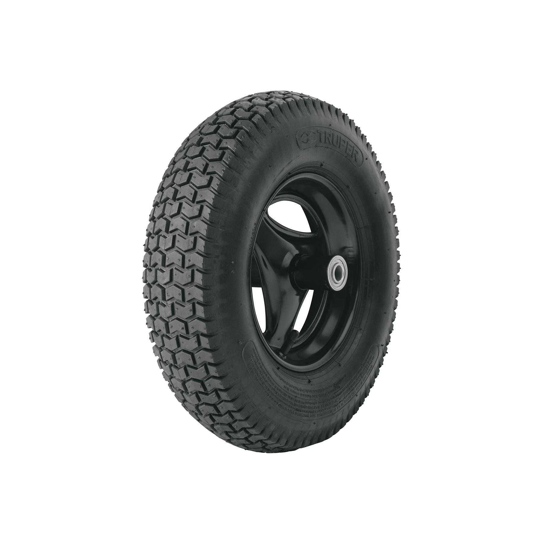 LLANTA COMPLETA NEUMÁTICA 16', INCLUYE EJE Y BALEROS