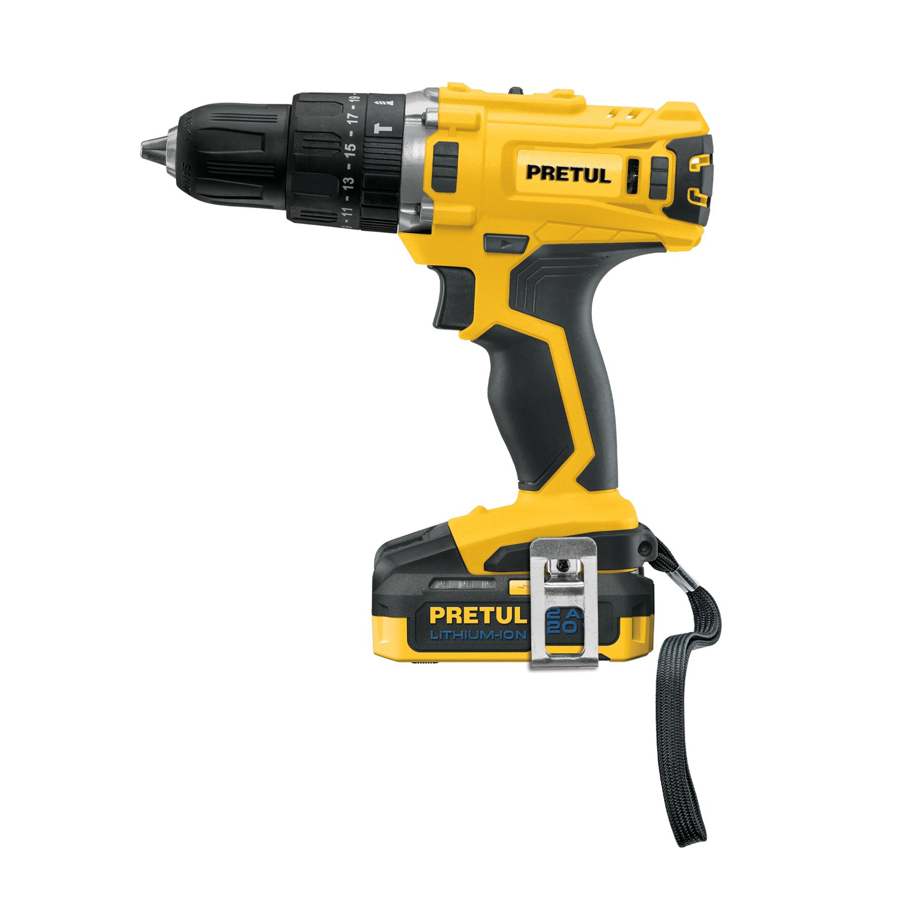 ROTOMARTILLO INALÁMBRICO 1/2', 20 V, PRETUL