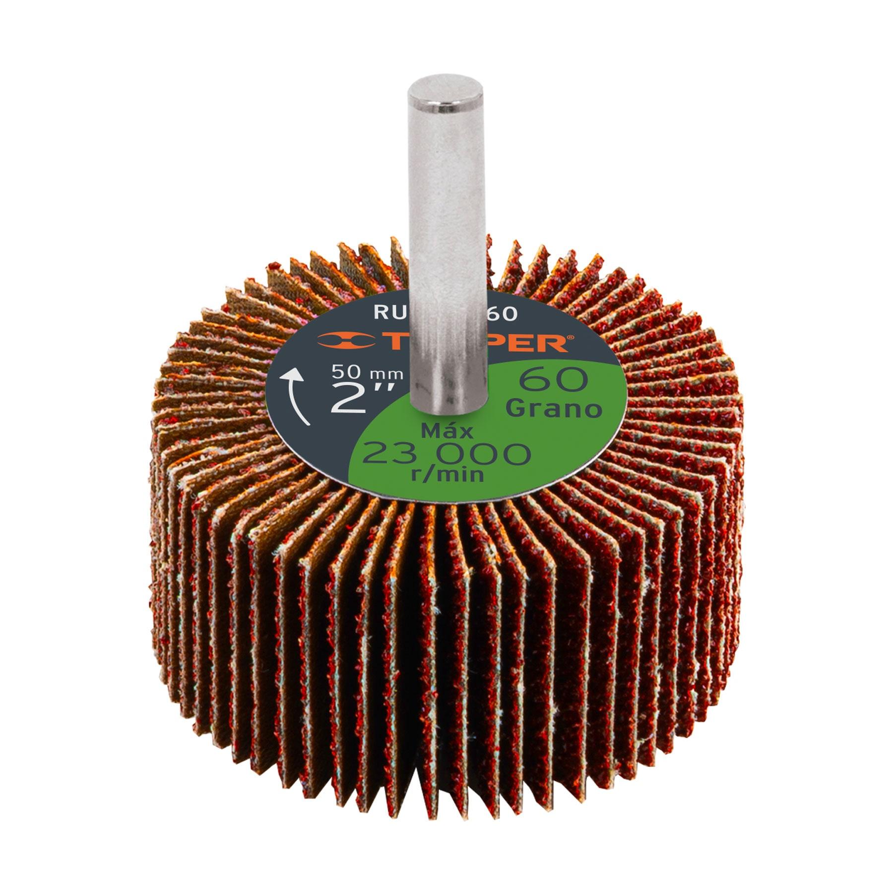 RUEDA FLAP DE 2', GRANO 60, TRUPER