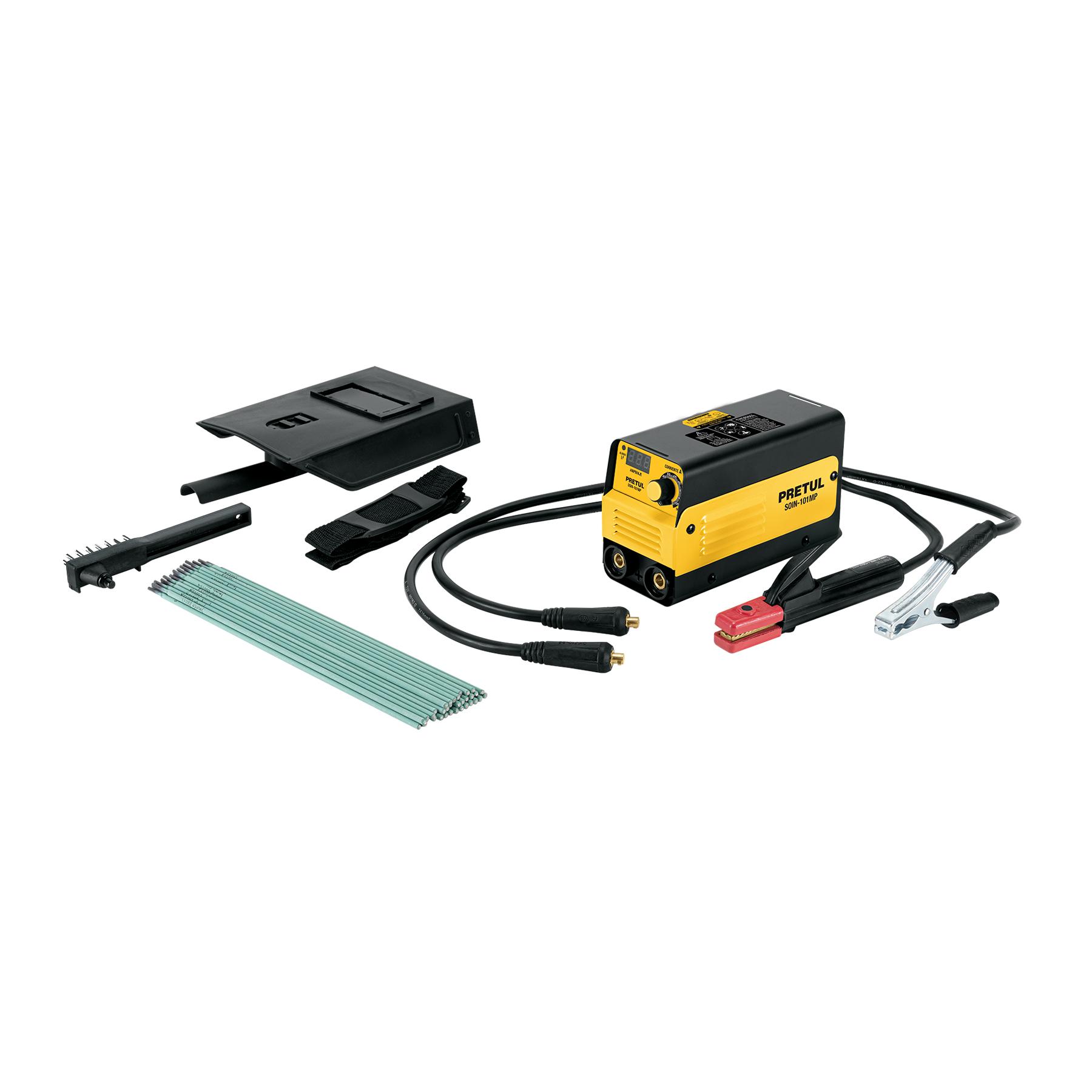 MINI SOLDADORA INVERSORA 100 A, 127 V, PRETUL