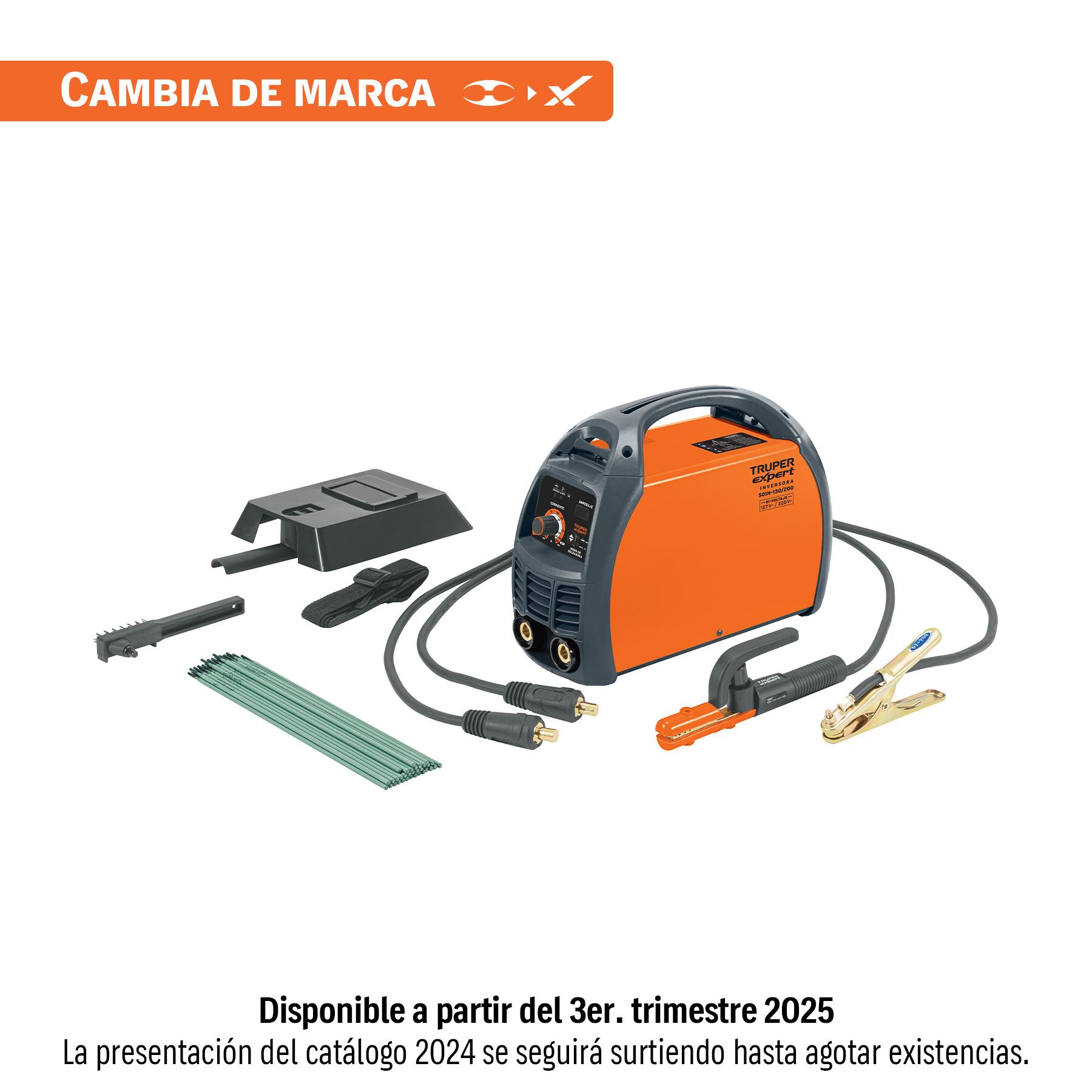 SOLDADORA INVERSORA BI-VOLTAJE 200 A, 127 V/220 V, TRUPER