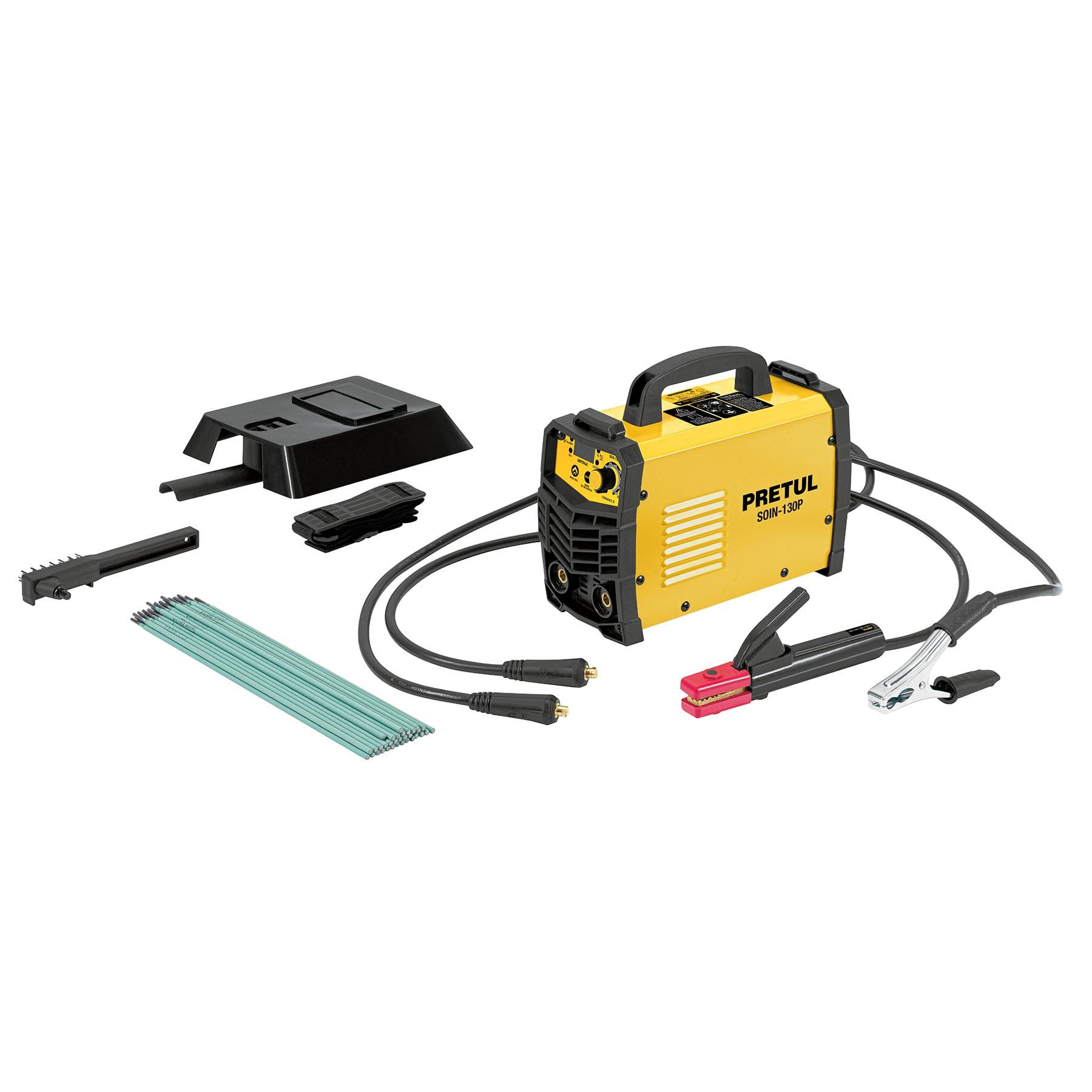 SOLDADORA INVERSORA 130 A, 127 V, PRETUL