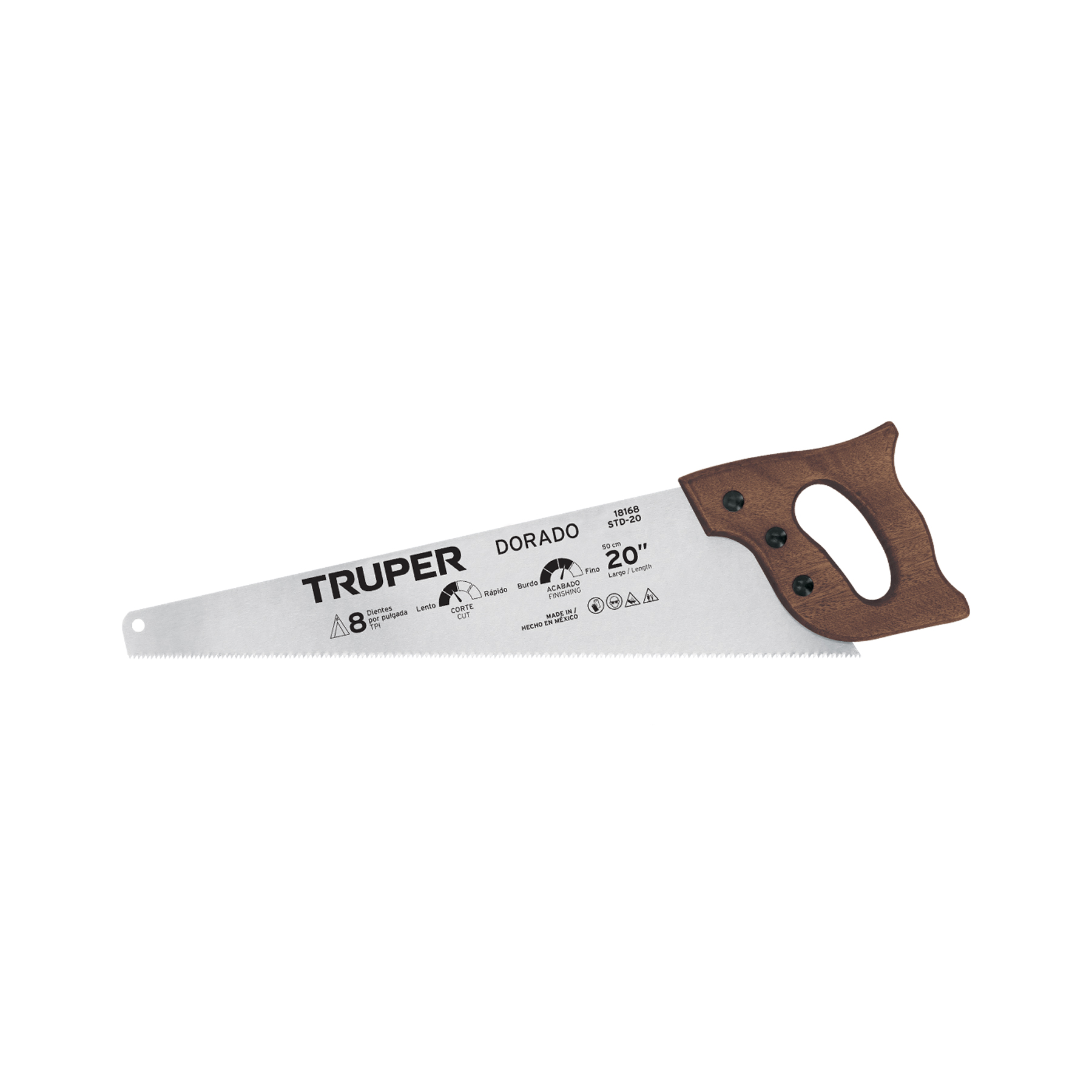 SERRUCHO 20' DORADO, 8 DPP, TRUPER