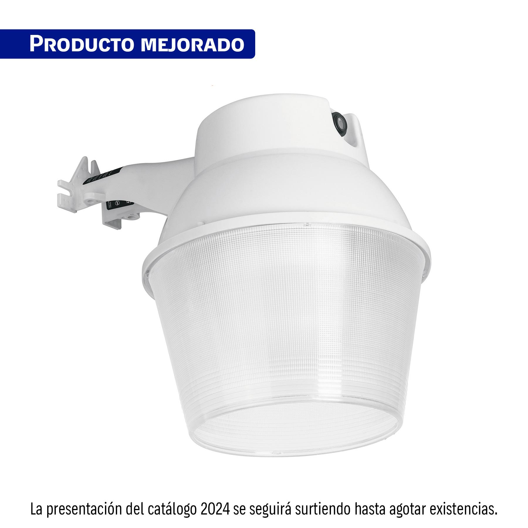 LUMINARIO SUBURBANO DE ABS 65 W SENSOR DE LUZ, CON LÁMPARA