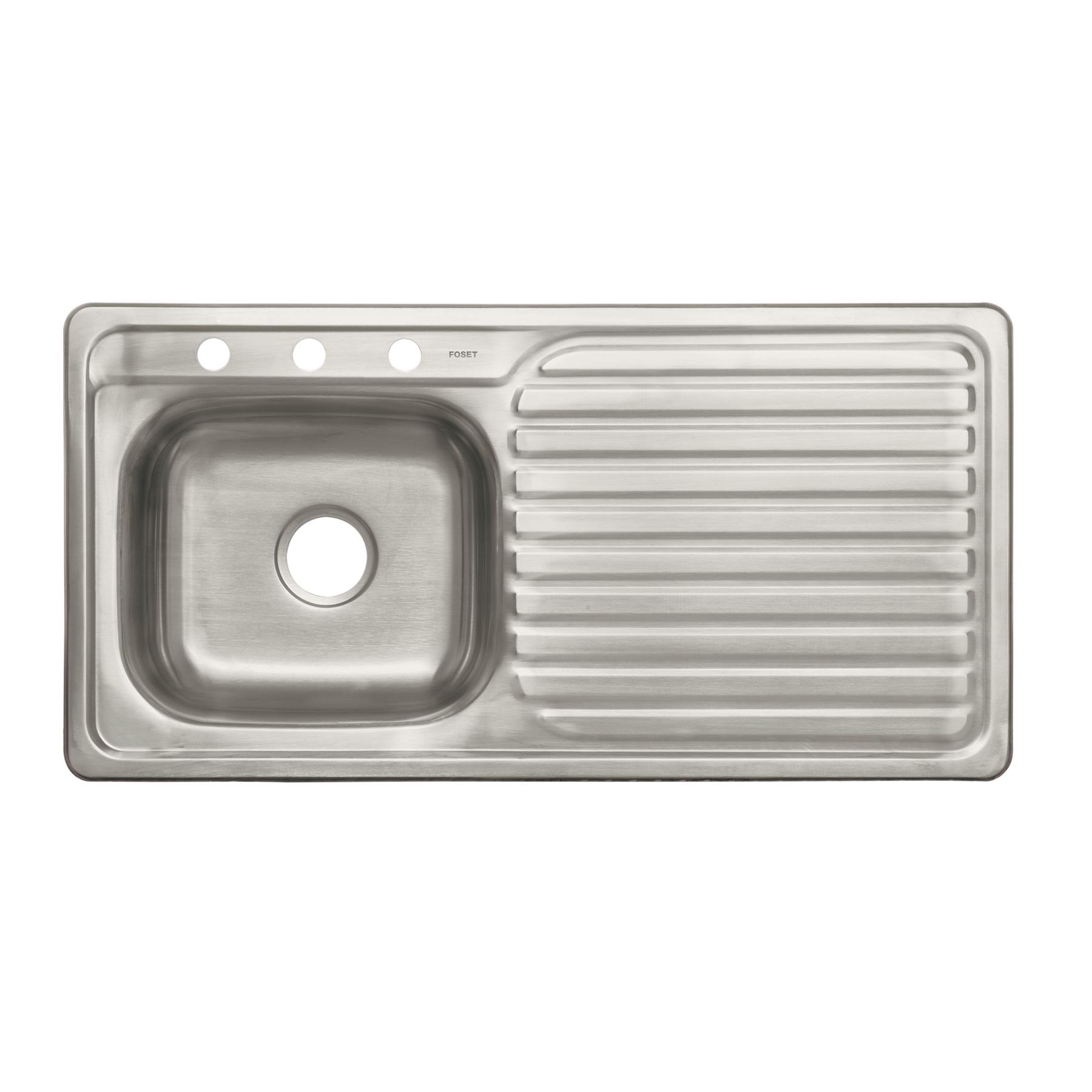 TARJA DE EMPOTRAR TINA IZQUIERDA 100 X 51 CM, FOSET