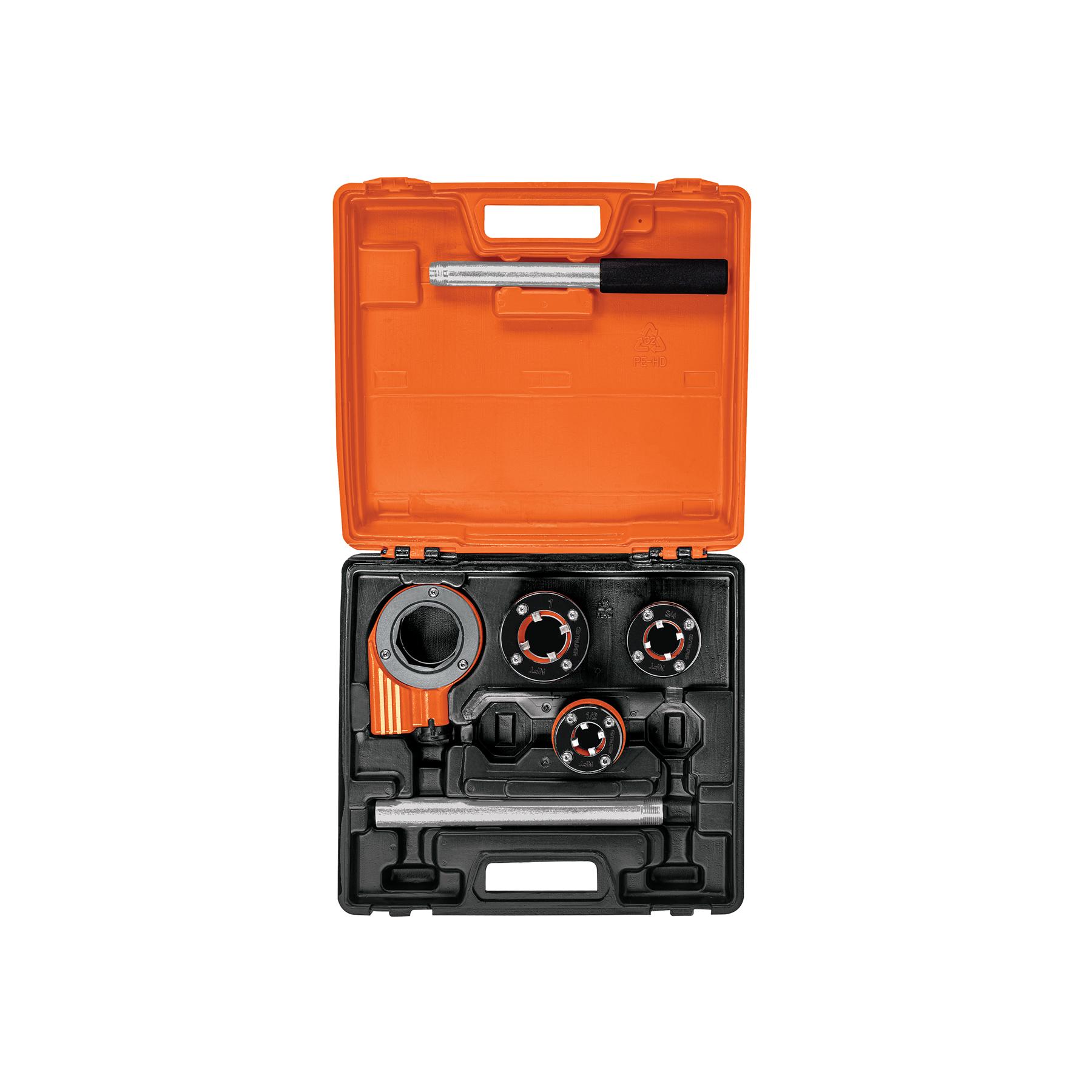 JUEGO DE 4 TARRAJAS PARA TUBO, TRUPER