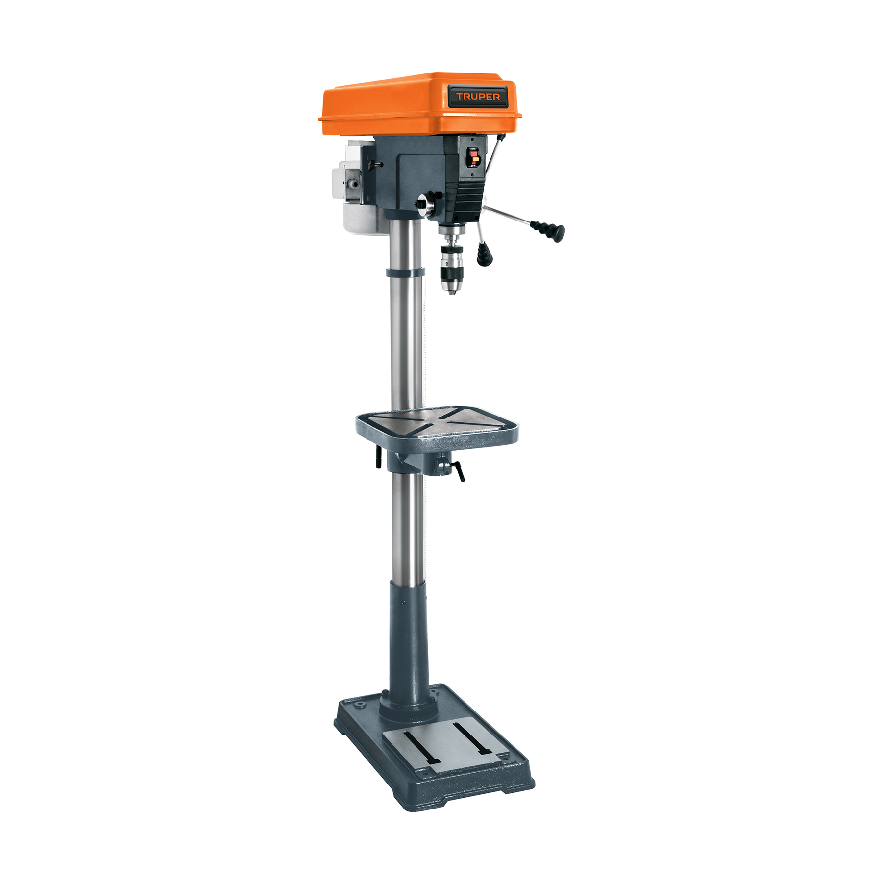 TALADRO DE PISO 17', BROQUERO 5/8', 1200W (1-1/2HP), TRUPER