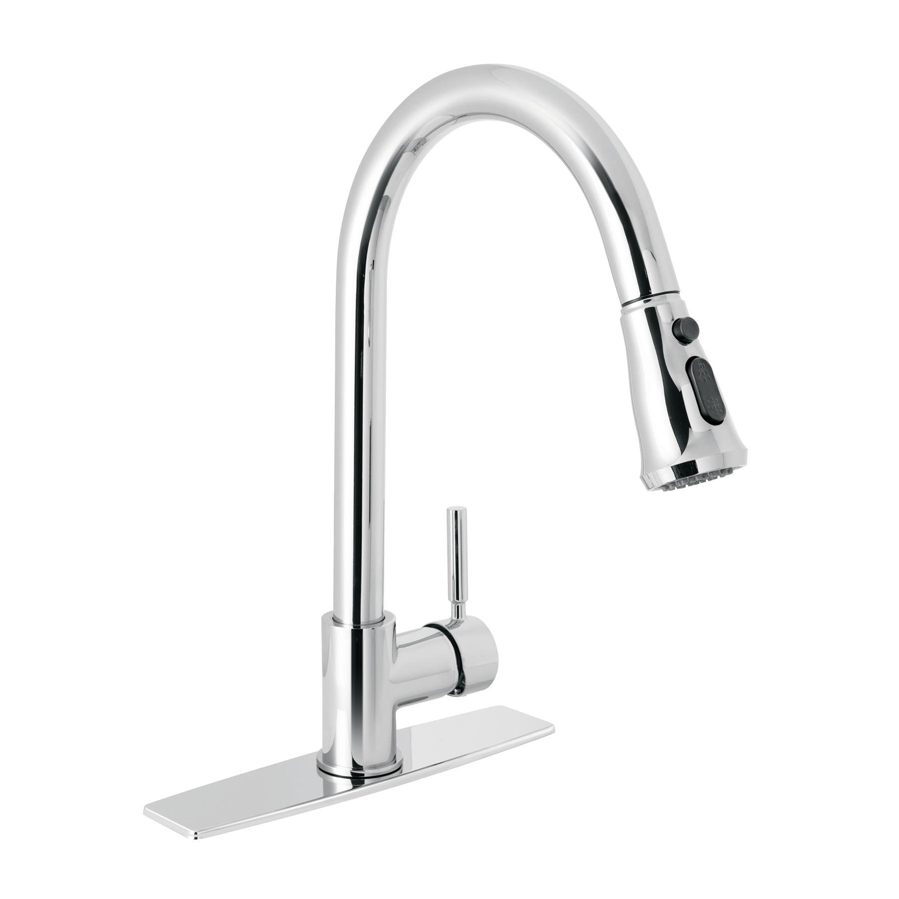 MONOMANDO PARA FREGADERO, CUELLO EXTRAIBLE, CROMO, TUBIG