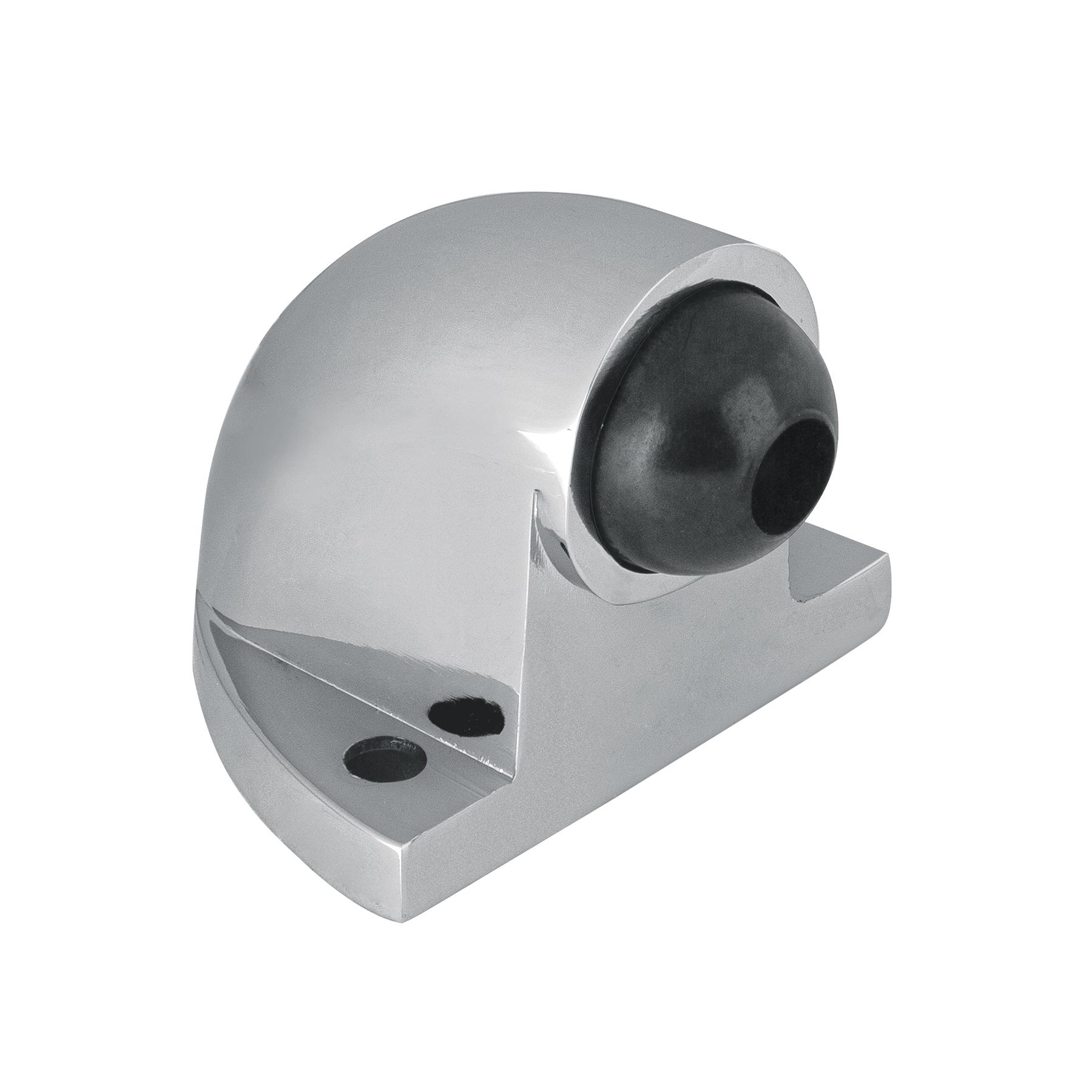 TOPE PARA PUERTA TIPO CODO, ACABADO CROMO, HERMEX