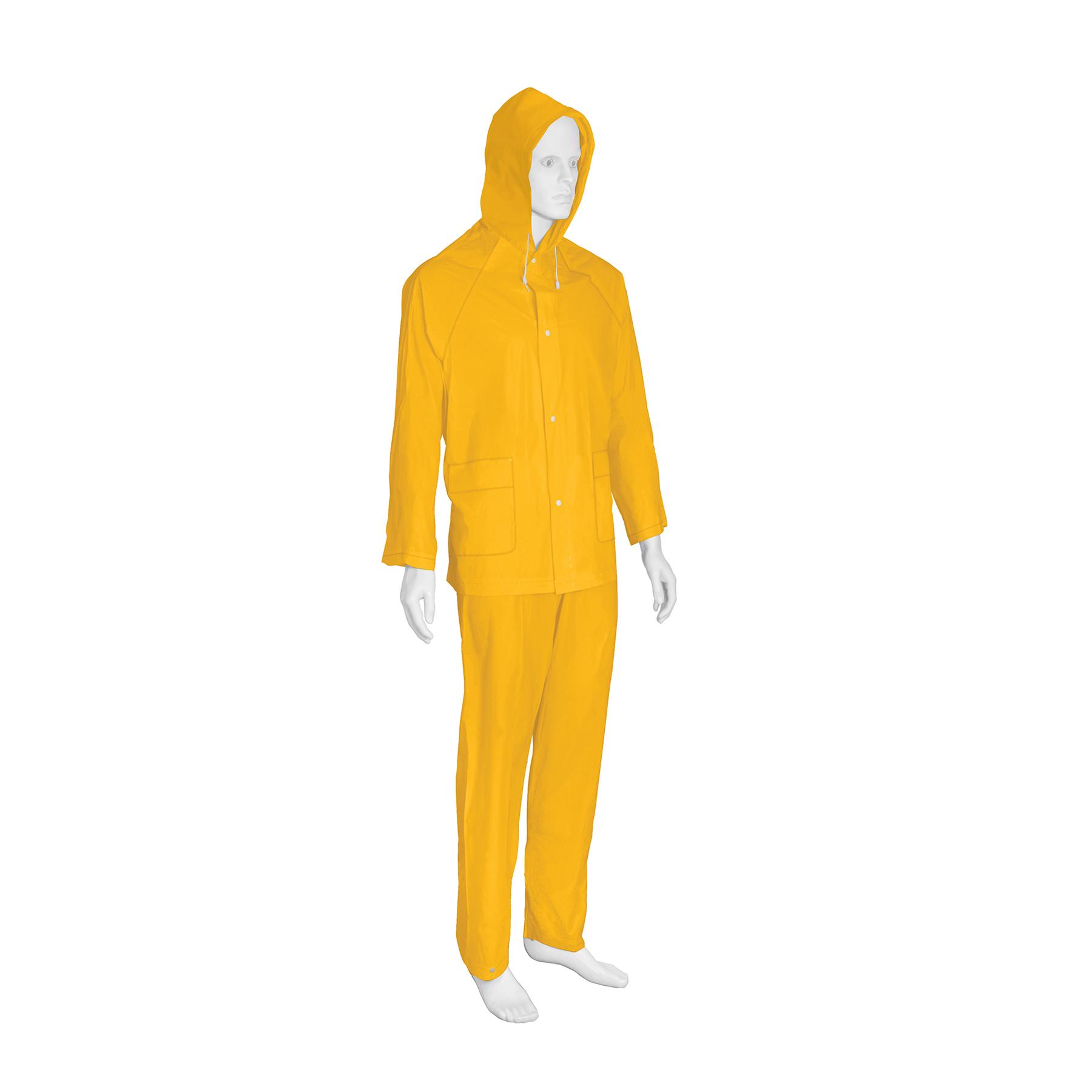CONJUNTO IMPERMEABLE LIGERO DE PVC, TALLA M, PRETUL