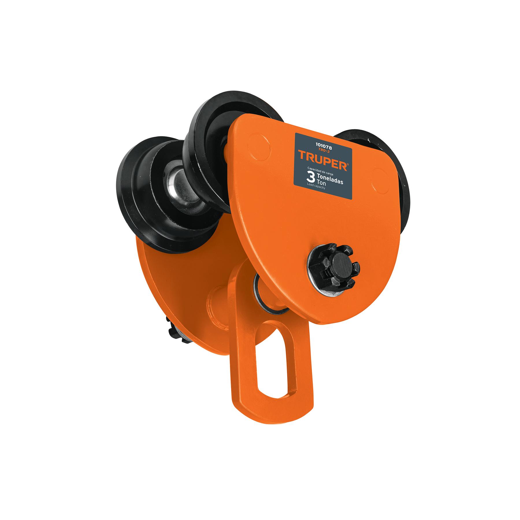 TROLE DE CARGA 3 TON PARA VIGAS IPS E IPR, AJUSTABLE, TRUPER