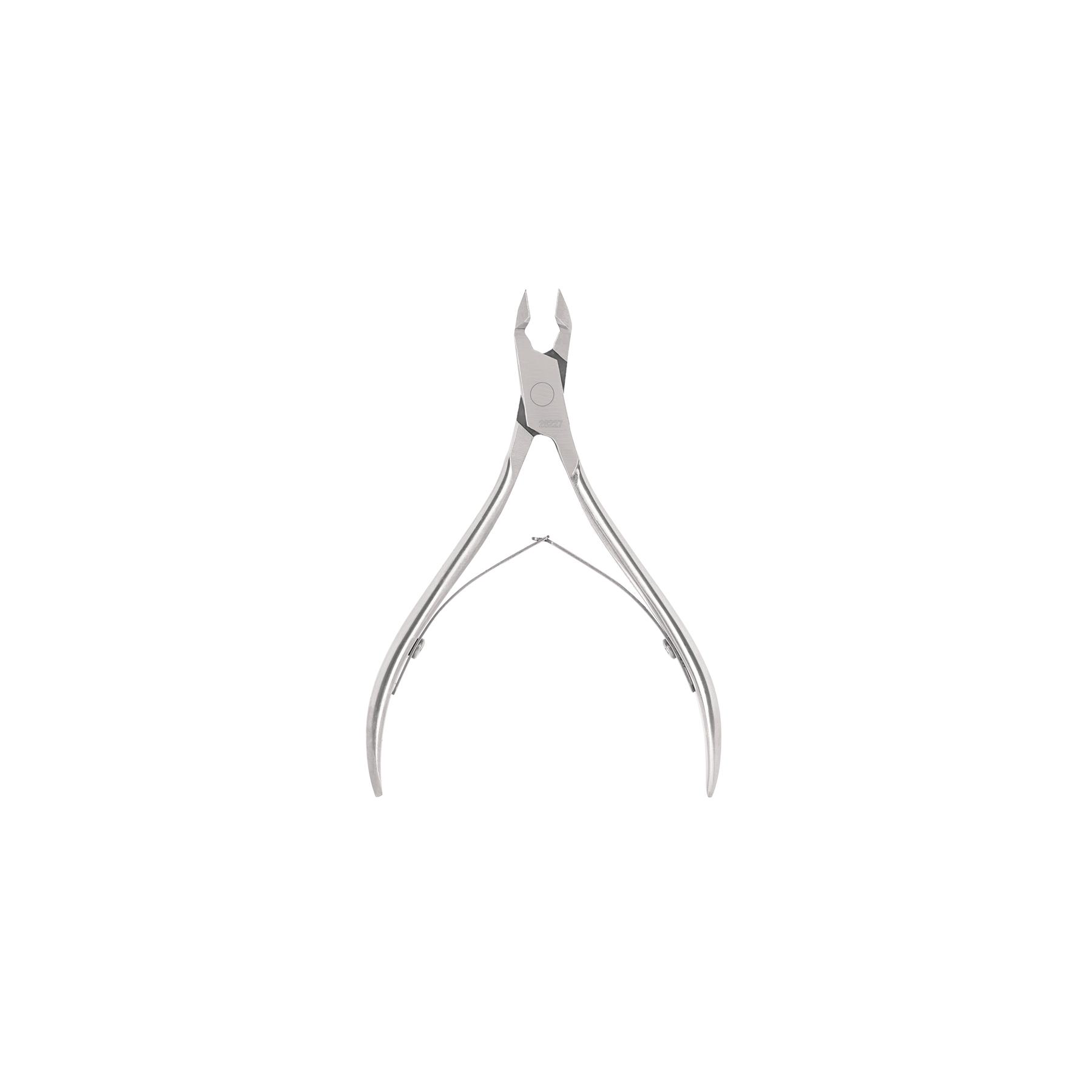 "ALICATE PARA MANICURE 4"" CABEZA RECTA MEDIANA DE ACERO INOXIDABLE"