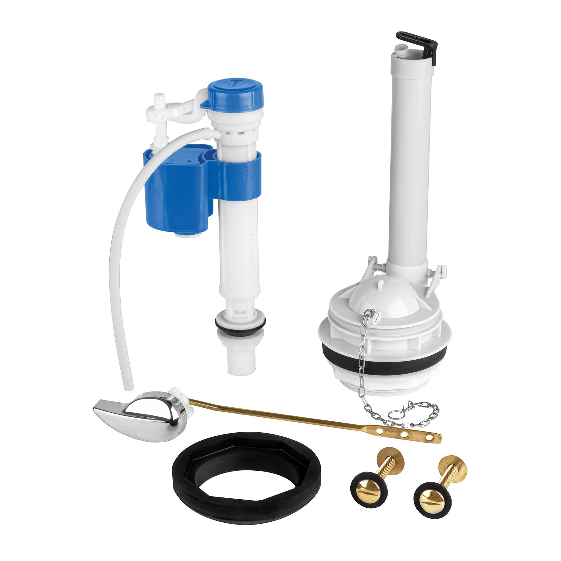 JGO DE REPARACIÓN P/WC, C/VÁLV AJUSTE Y TORNILLOS METÁLICOS